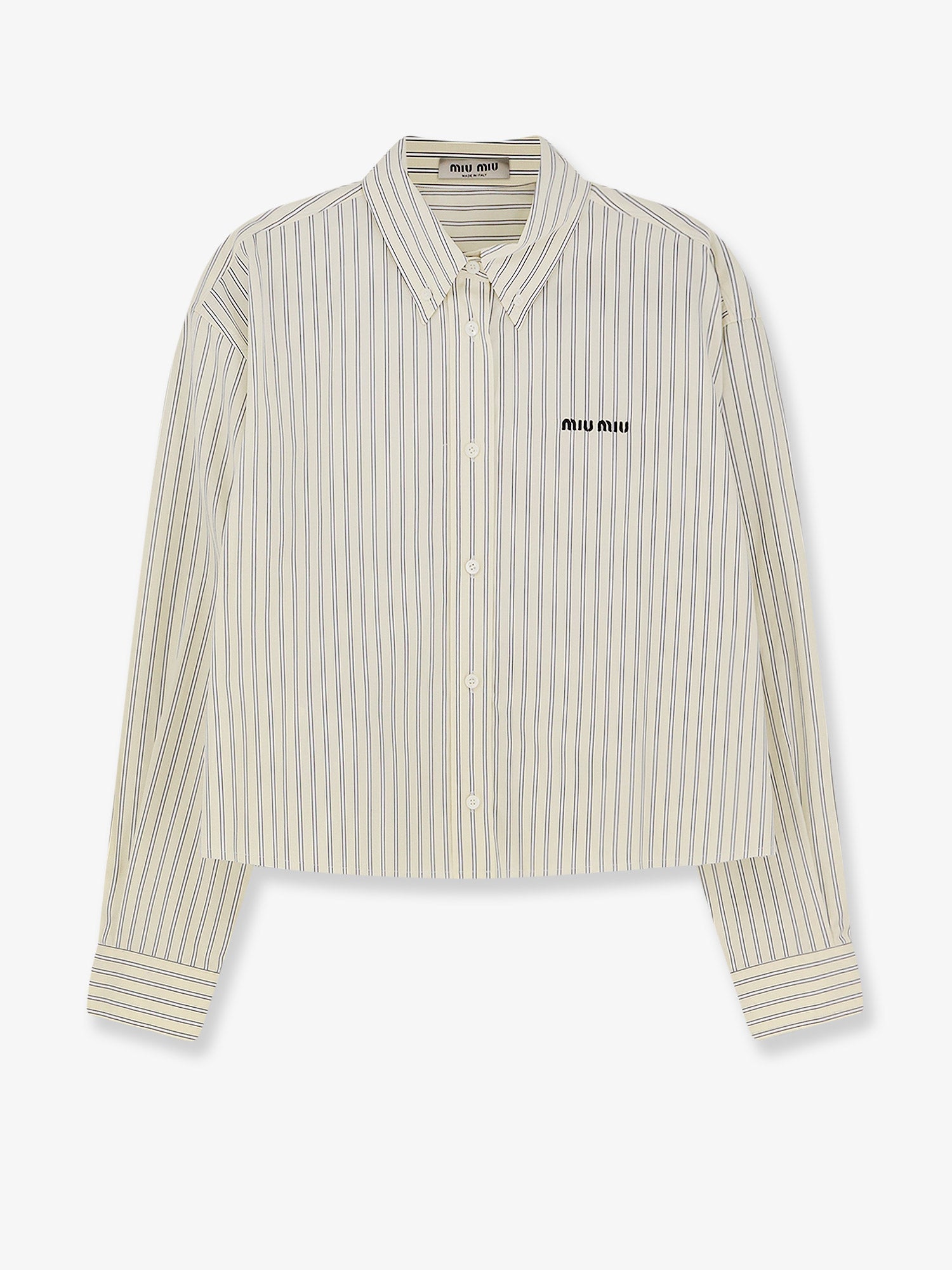 Miu Miu Striped Cotton Shirt