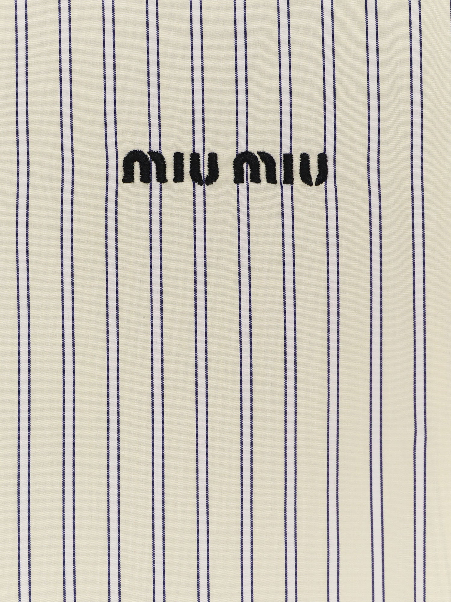Miu Miu Striped Cotton Shirt