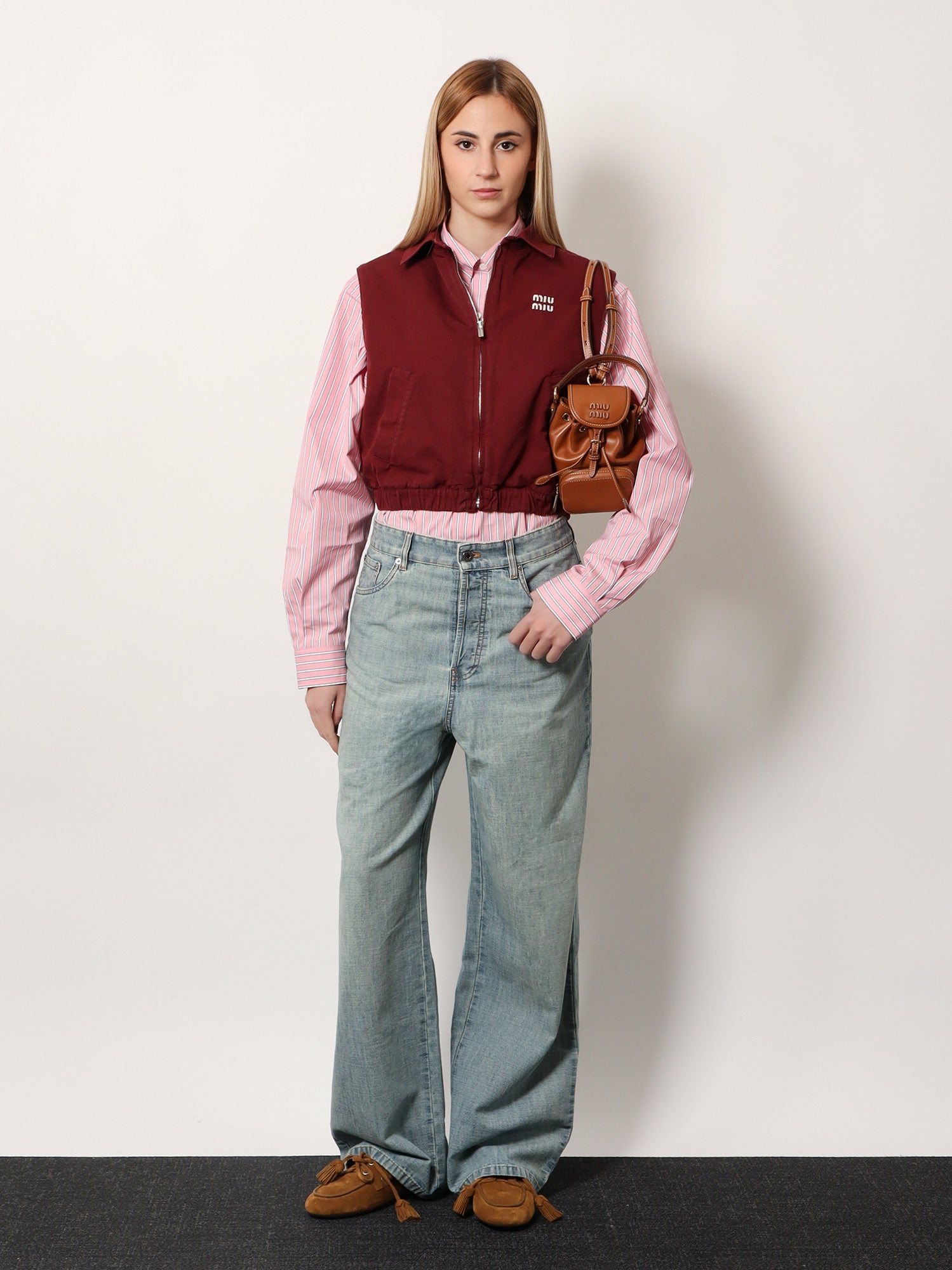 Miu Miu Striped Cotton Shirt