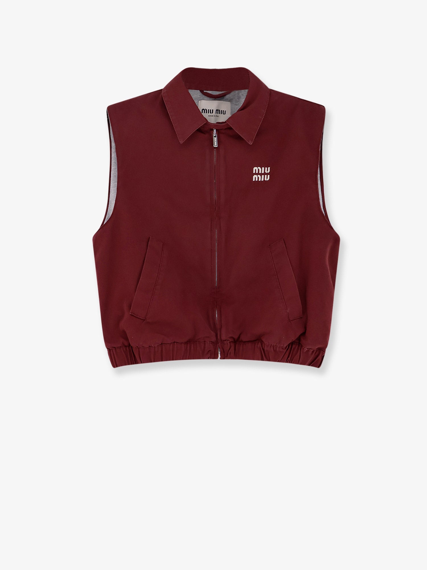 Miu Miu Sleeveless Cotton Jacket