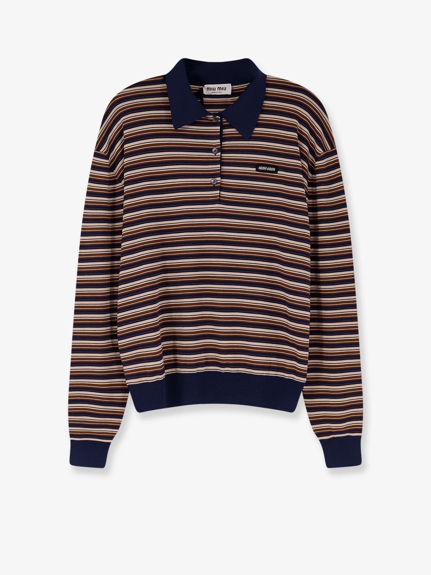 Miu Miu Virgin Wool Polo Shirt