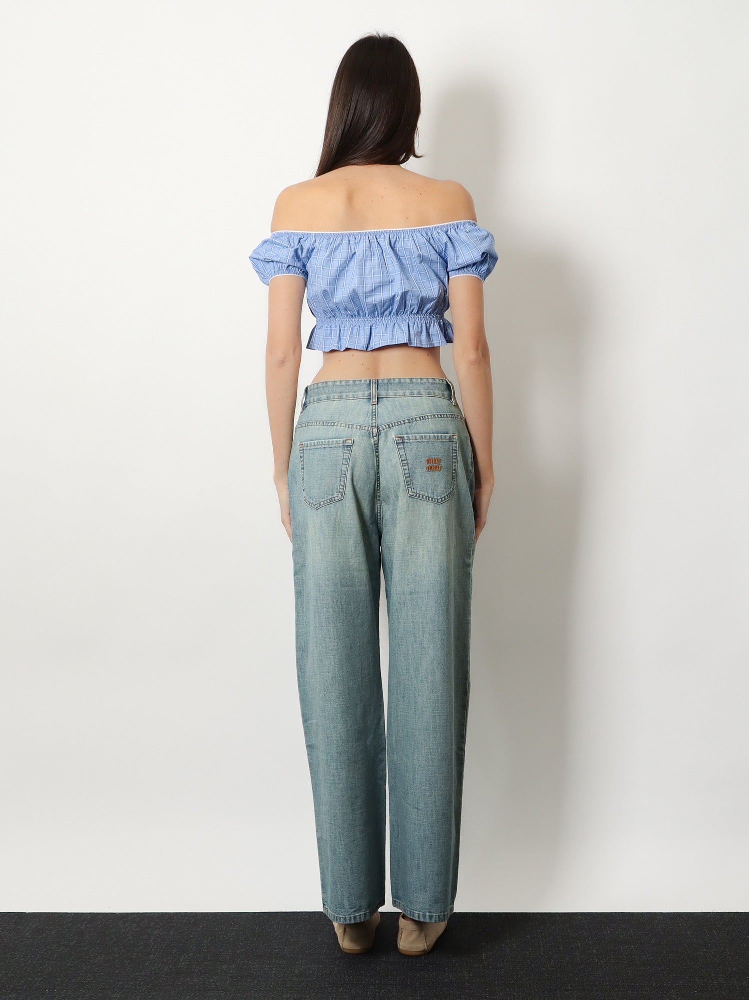 Miu Miu Striped Cotton Top