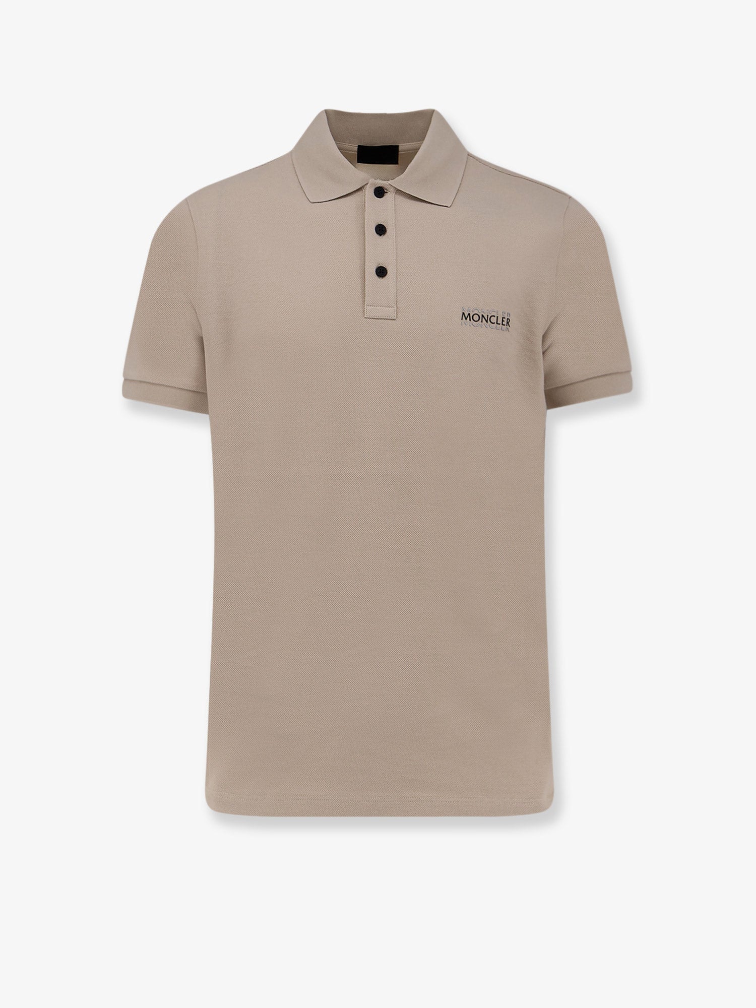 Moncler Cotton Polo Shirt With Logo
