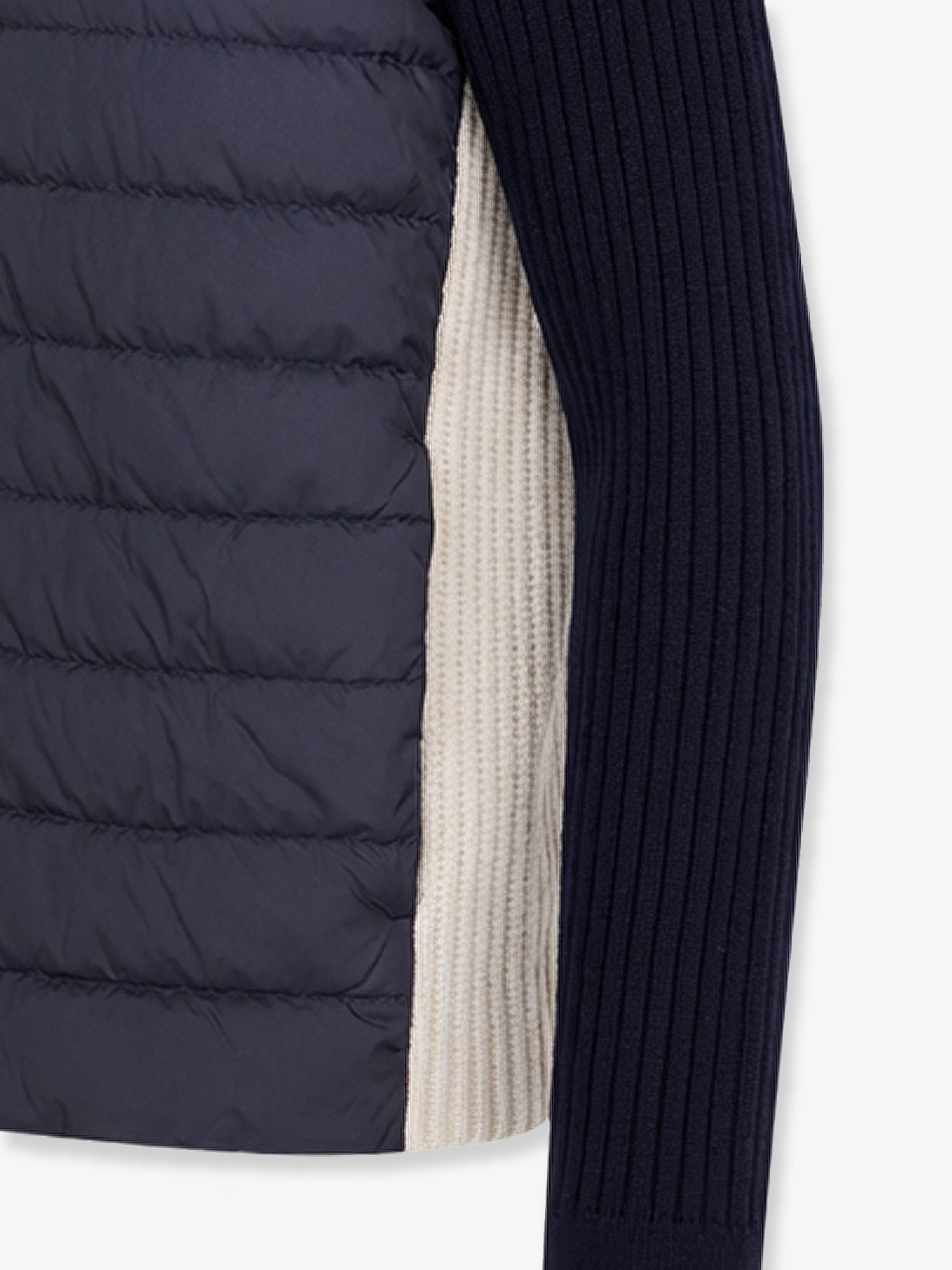 Moncler Padded Jacket/cardigan With Wool Inserts