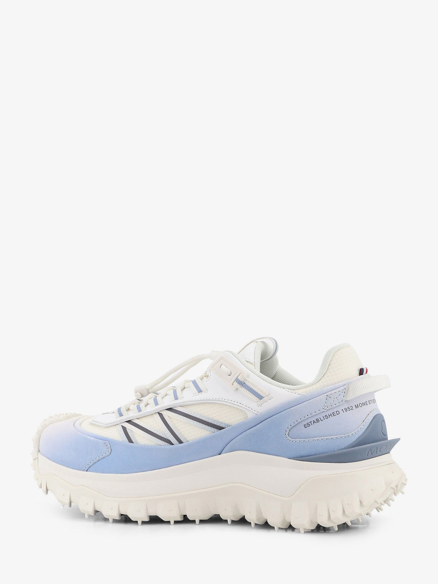 Moncler Trailgrip Sneakers In Technical Fabric And Mesh With Side Lettering Logo