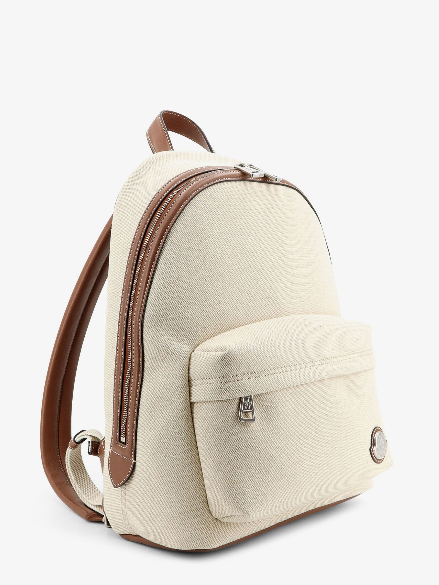 Moncler Carlo Canvas Backpack With Embossed Moncler Logo