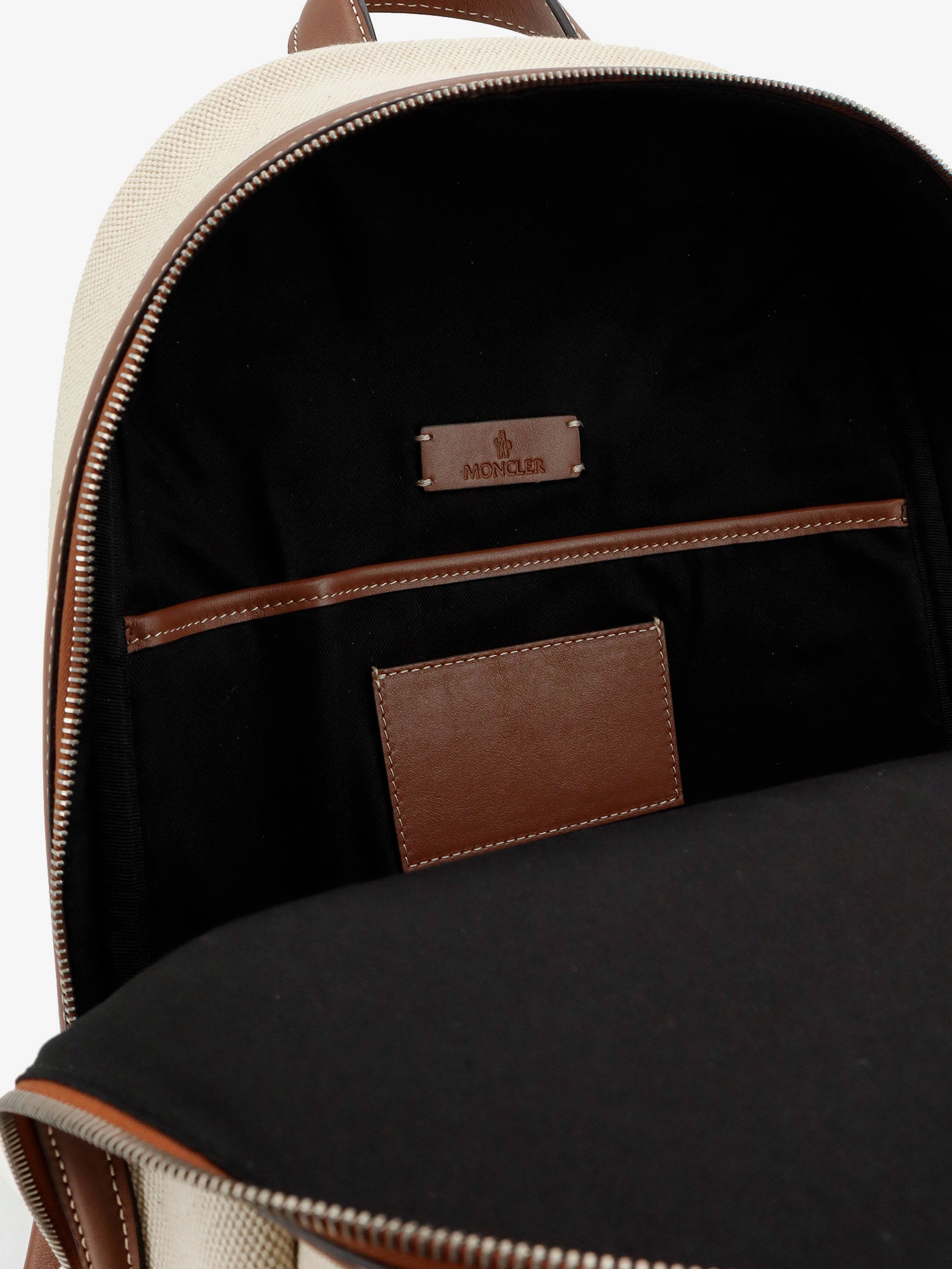 Moncler Carlo Canvas Backpack With Embossed Moncler Logo