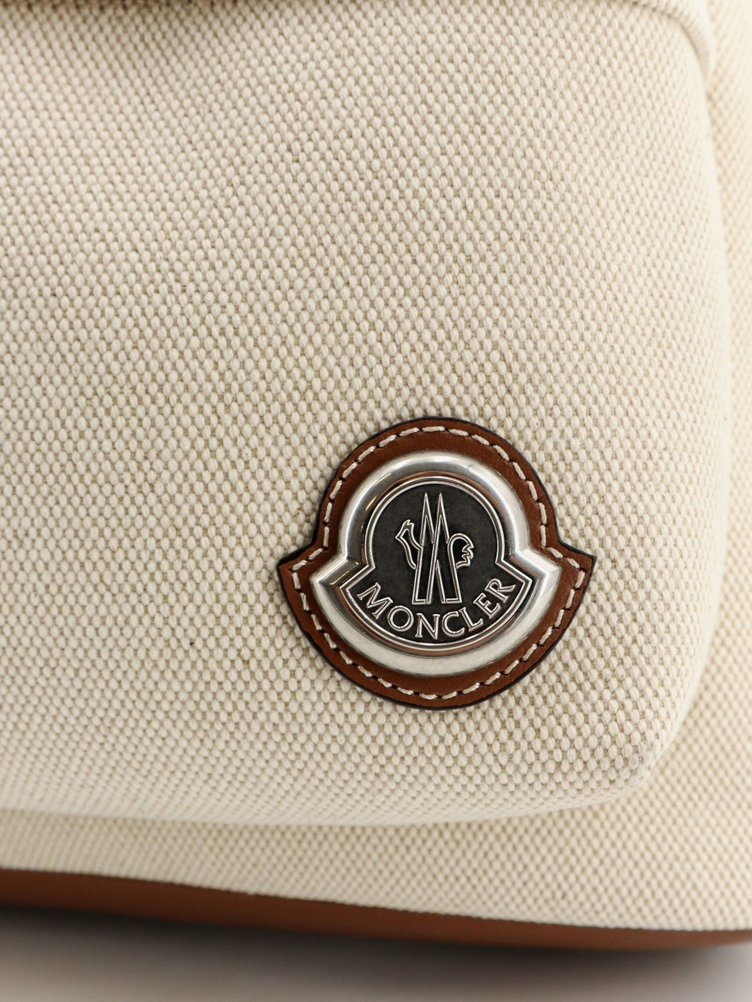 Moncler Carlo Canvas Backpack With Embossed Moncler Logo