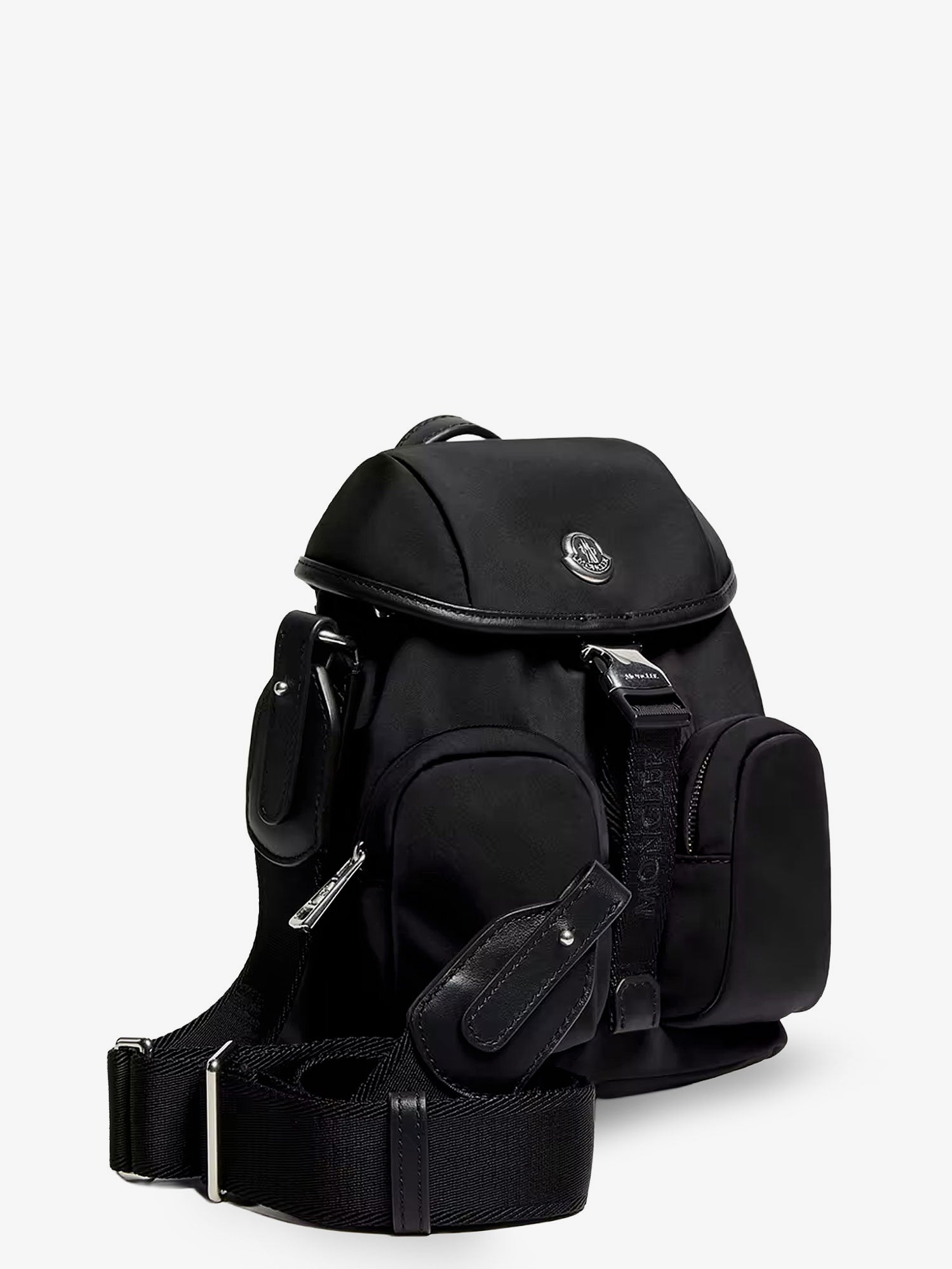 Moncler Trick Nylon Crossbody Bag With Logo Patch On The Front
