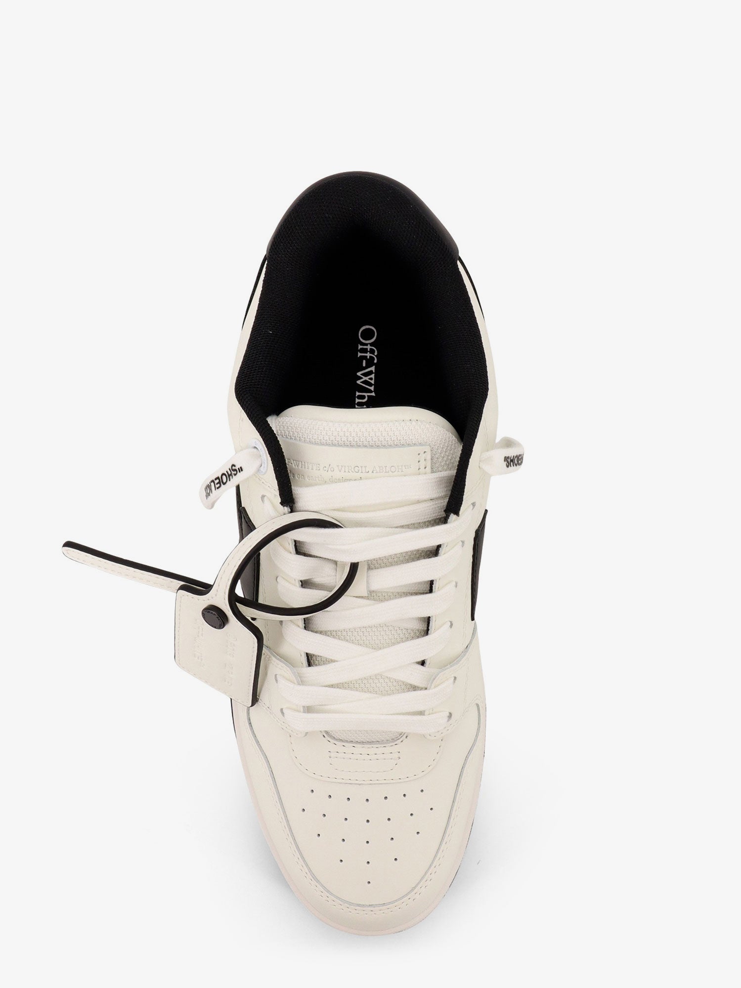 Off-White Out Of Office Leather Sneakers With Iconic Side Logo