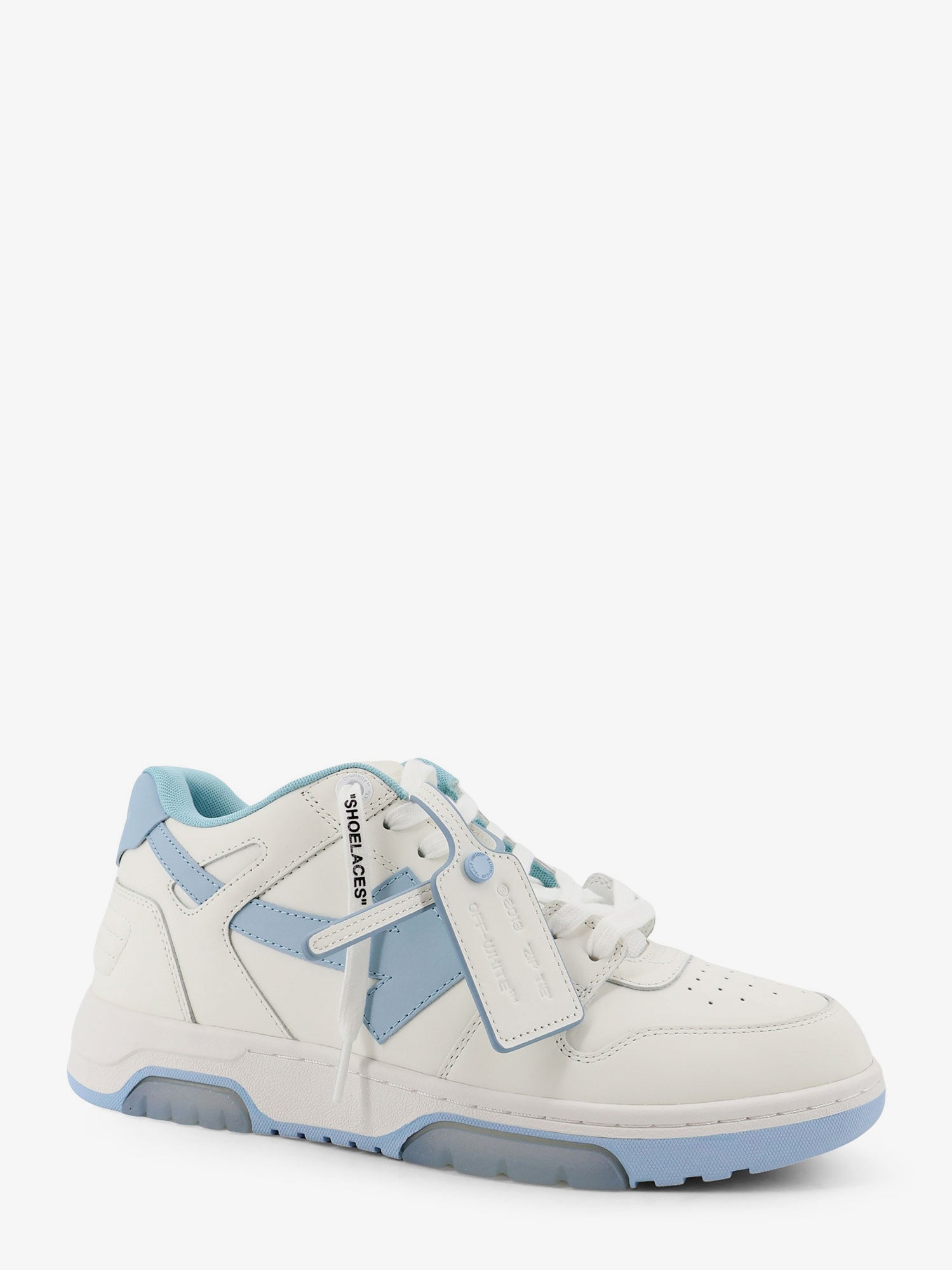 Off-White Out Of Office Leather Sneakers With Iconic Logo On The Side
