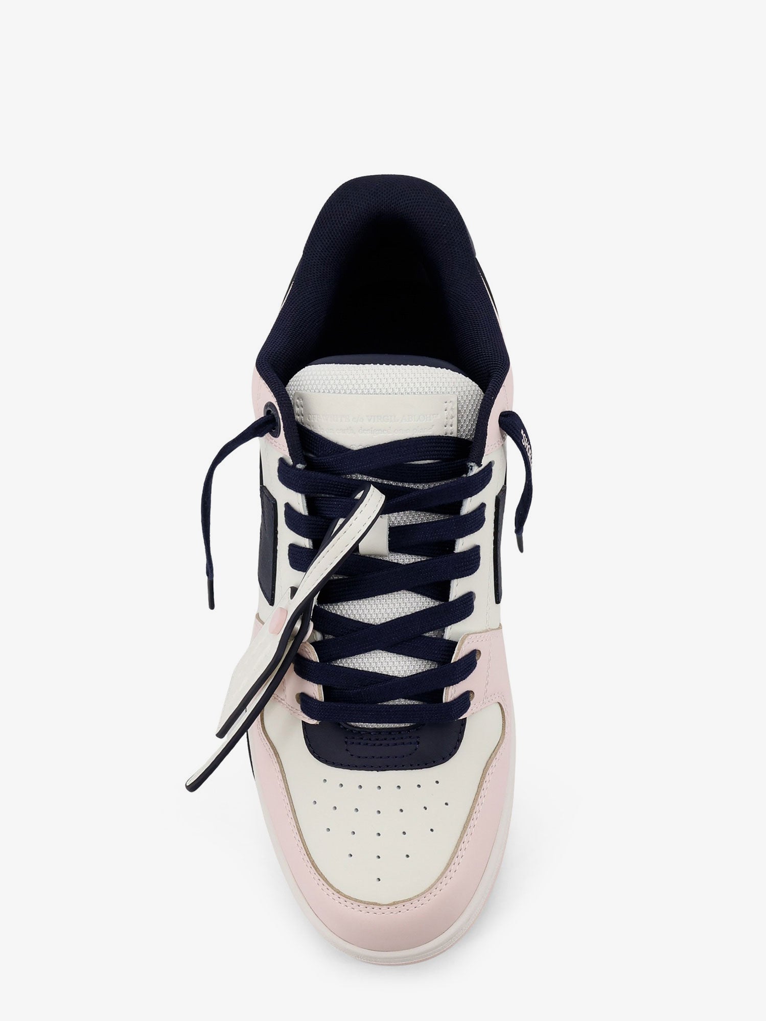 Off-White Out Of Office Leather Sneakers With Iconic Logo On The Side