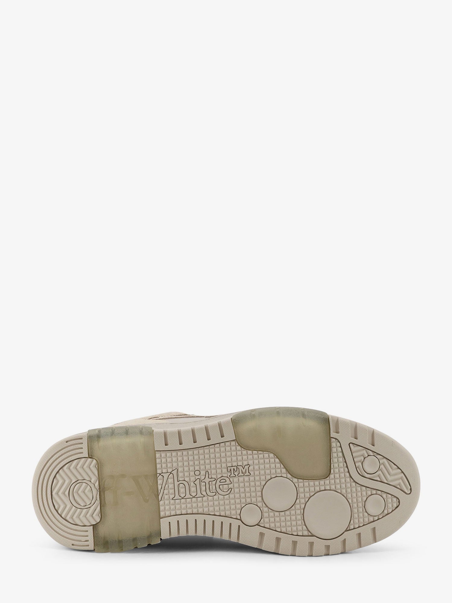 Off-White Out Of Office Suede And Leather Sneakers With Iconic Logo On The Side