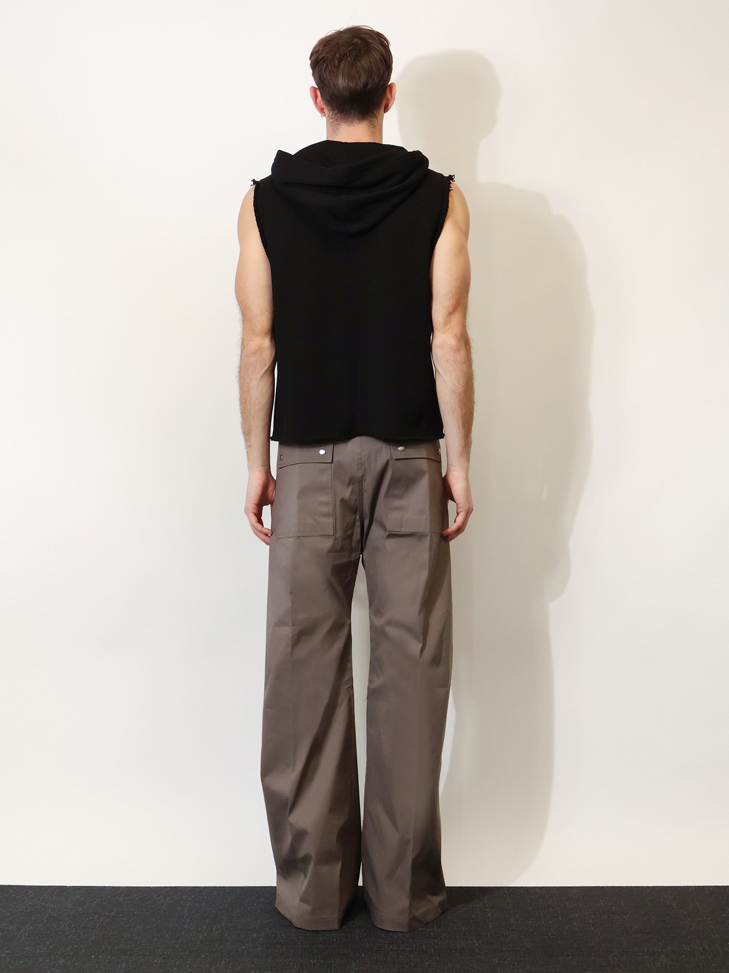 Rick Owens Sleeveless Organic Cotton Sweatshirt