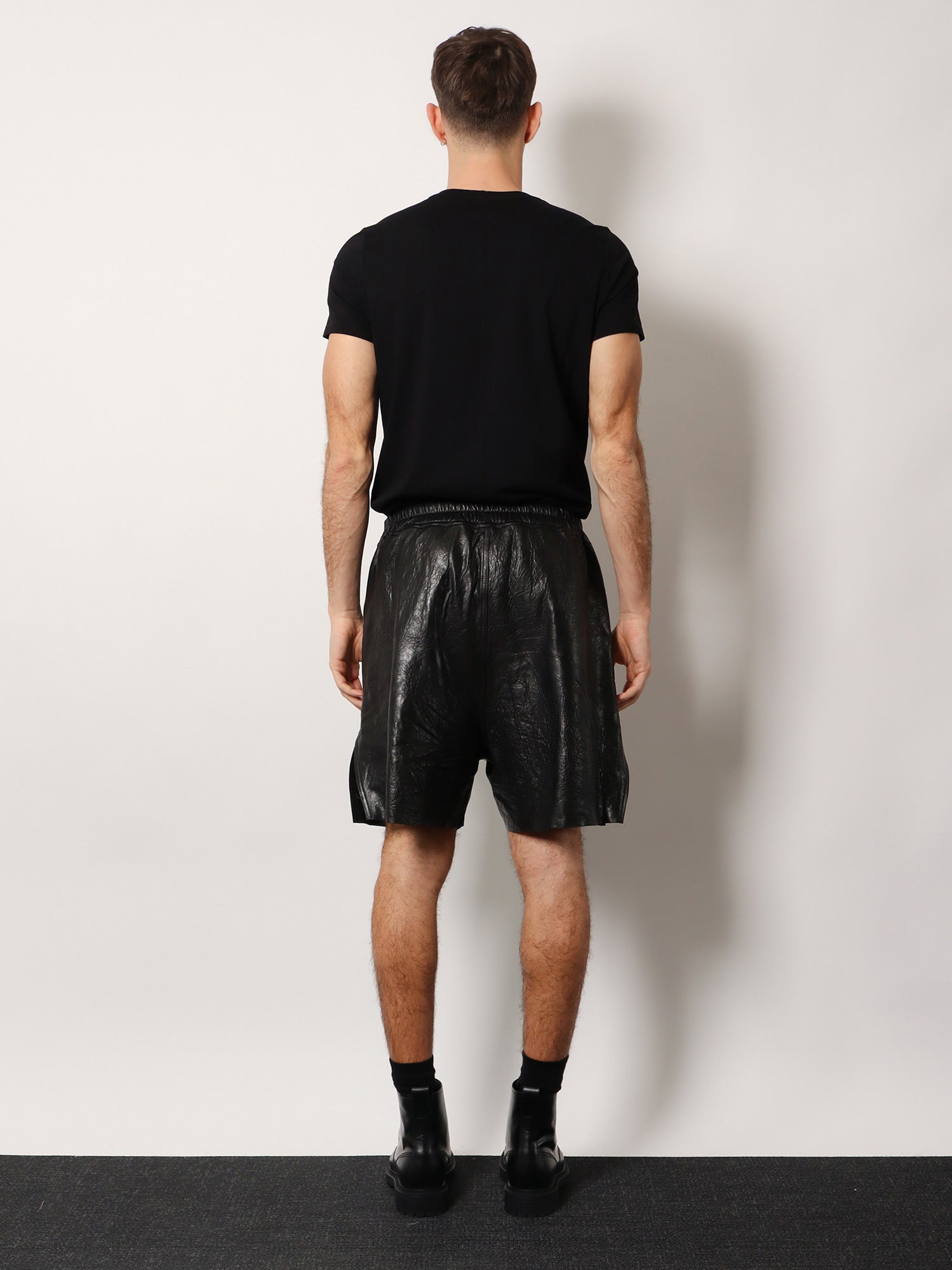 Rick Owens Leather Shorts