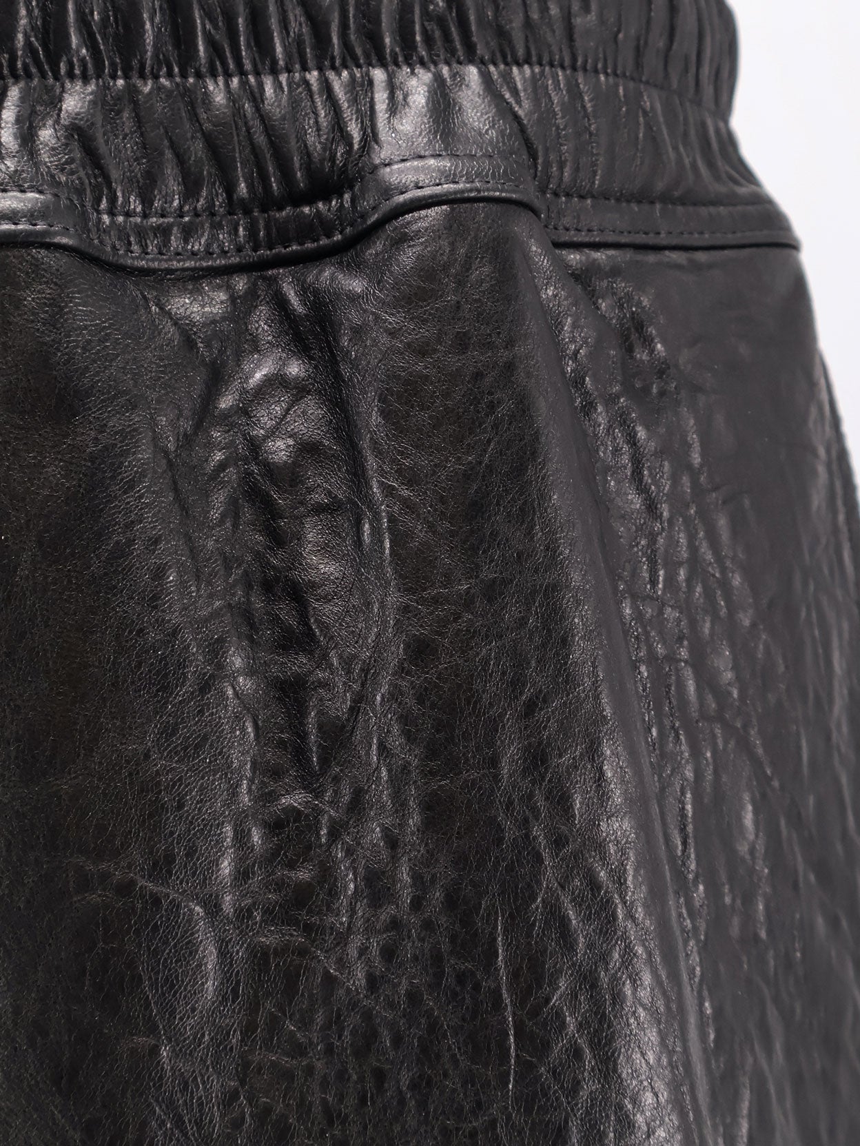 Rick Owens Leather Shorts