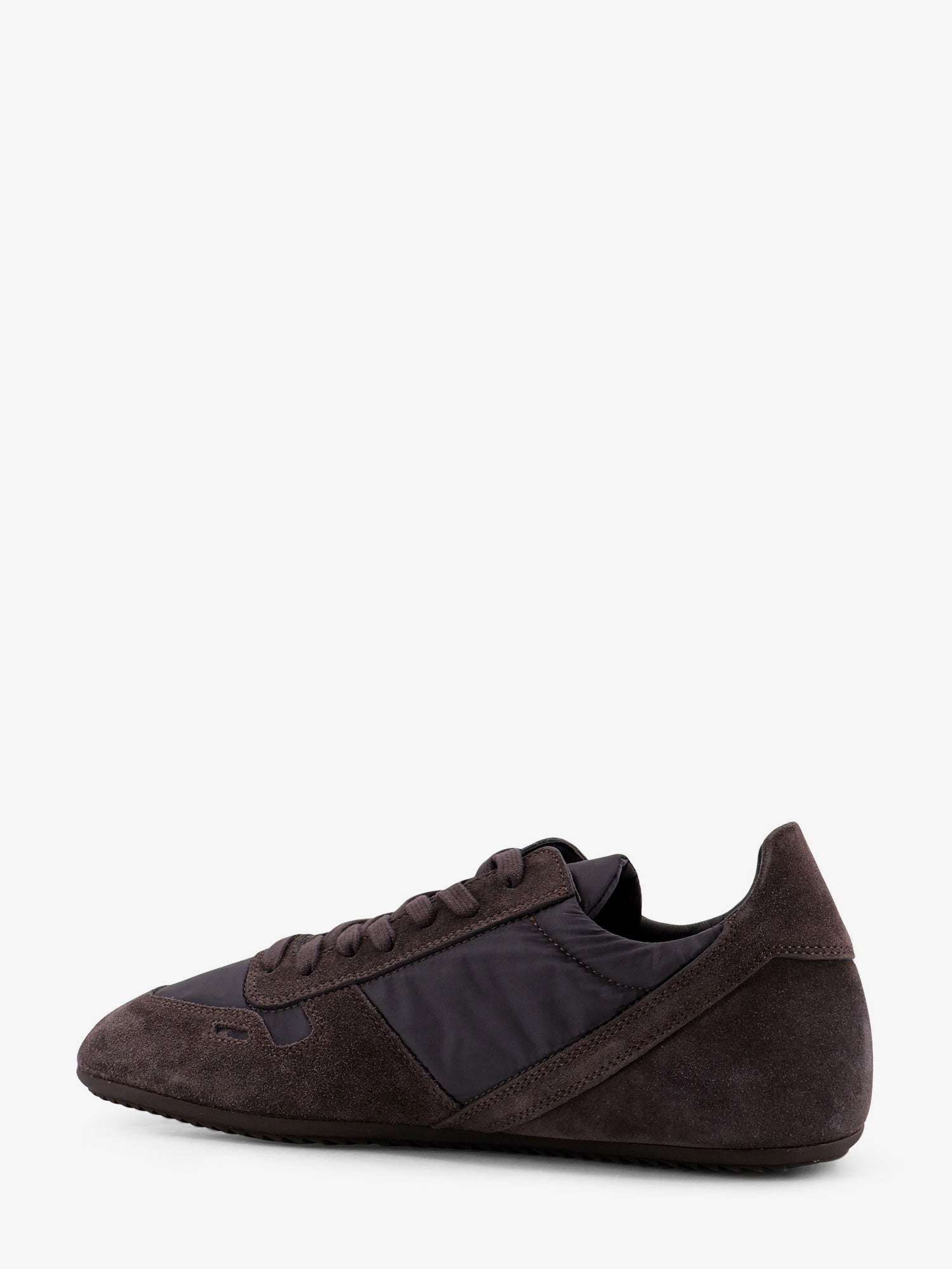 Rick Owens Minimal Nylon And Suede Sneakers