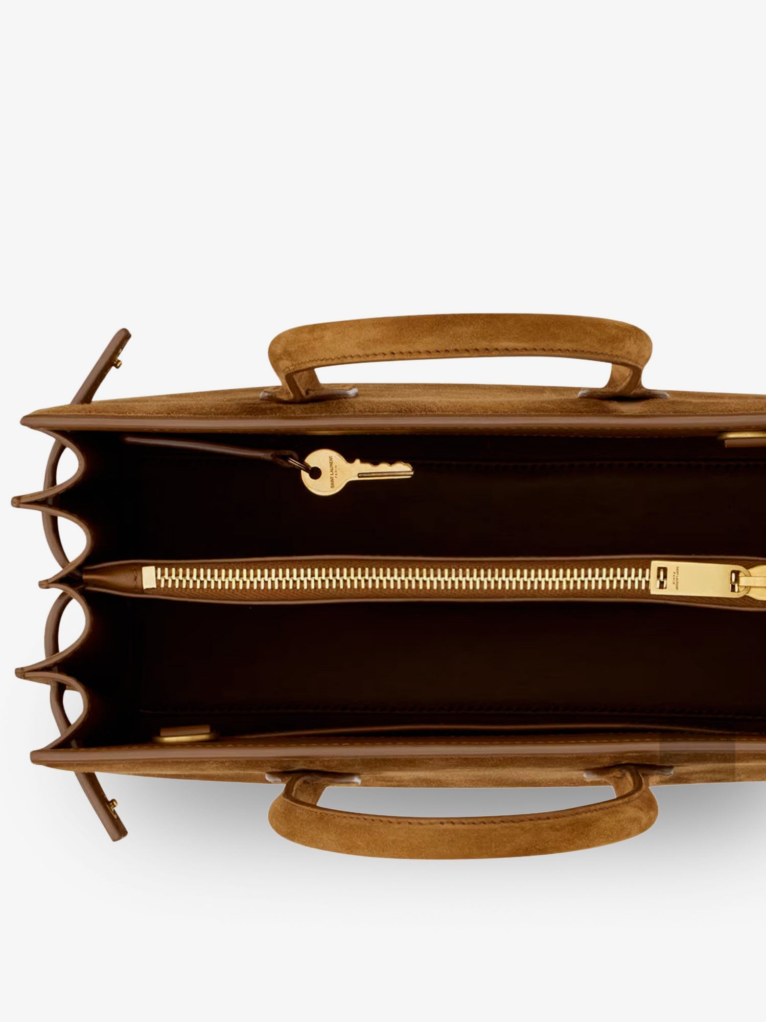 Saint Laurent Sac De Jour Baby Suede Handbag