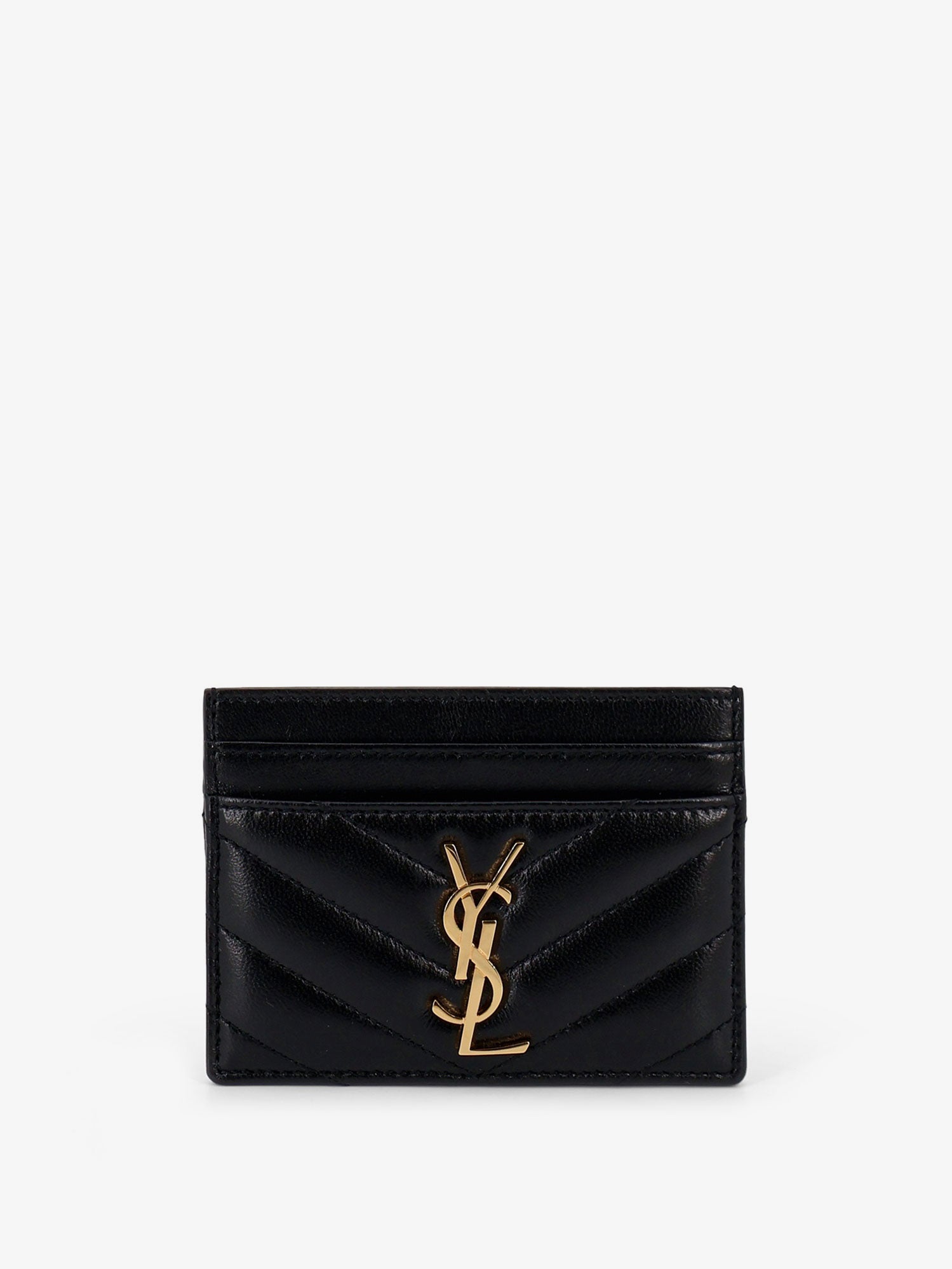 Saint Laurent Cassandre Leather Card Holder