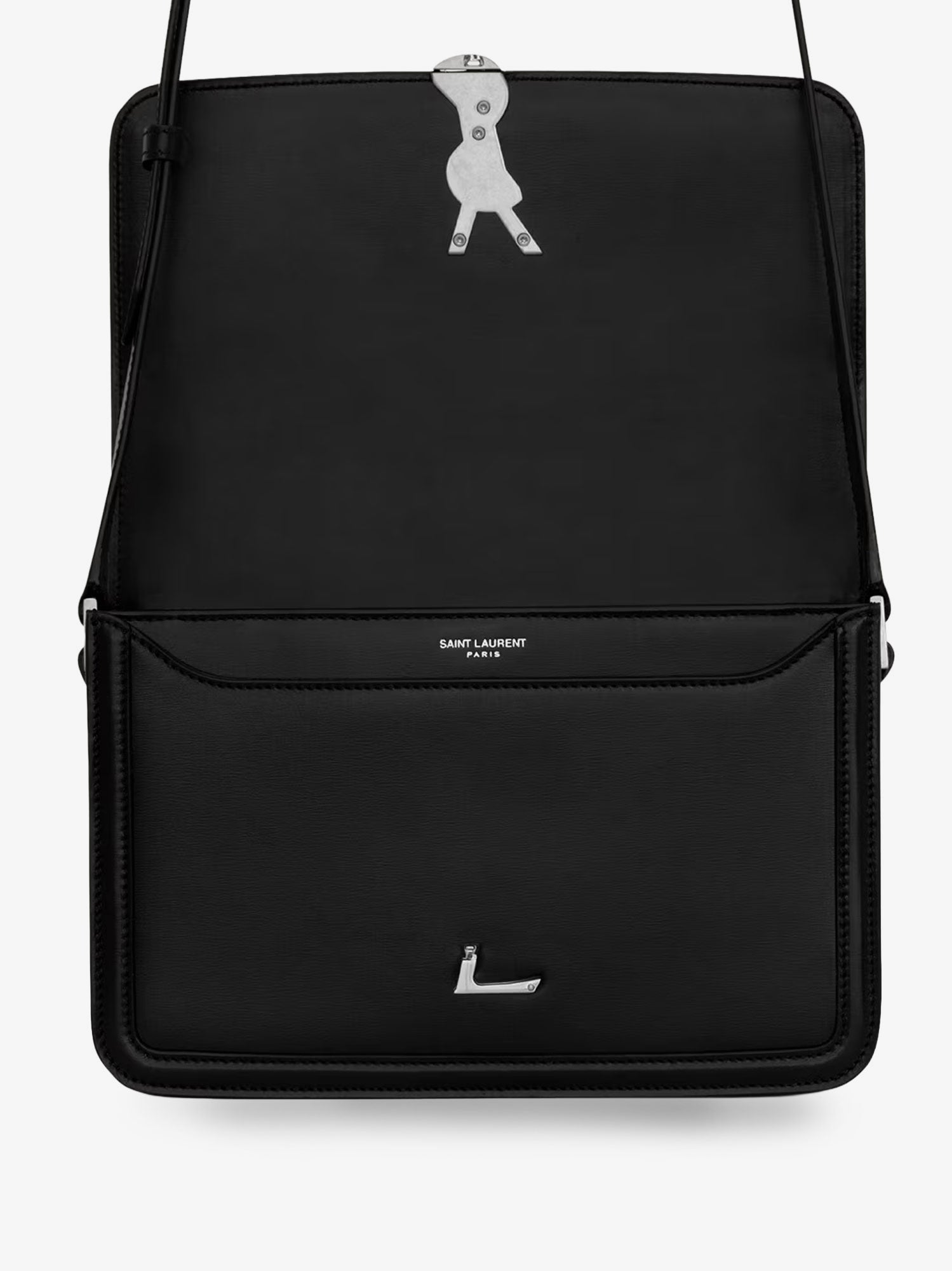 Saint Laurent Satchel Solferino Medium Leather Crossbody Bag