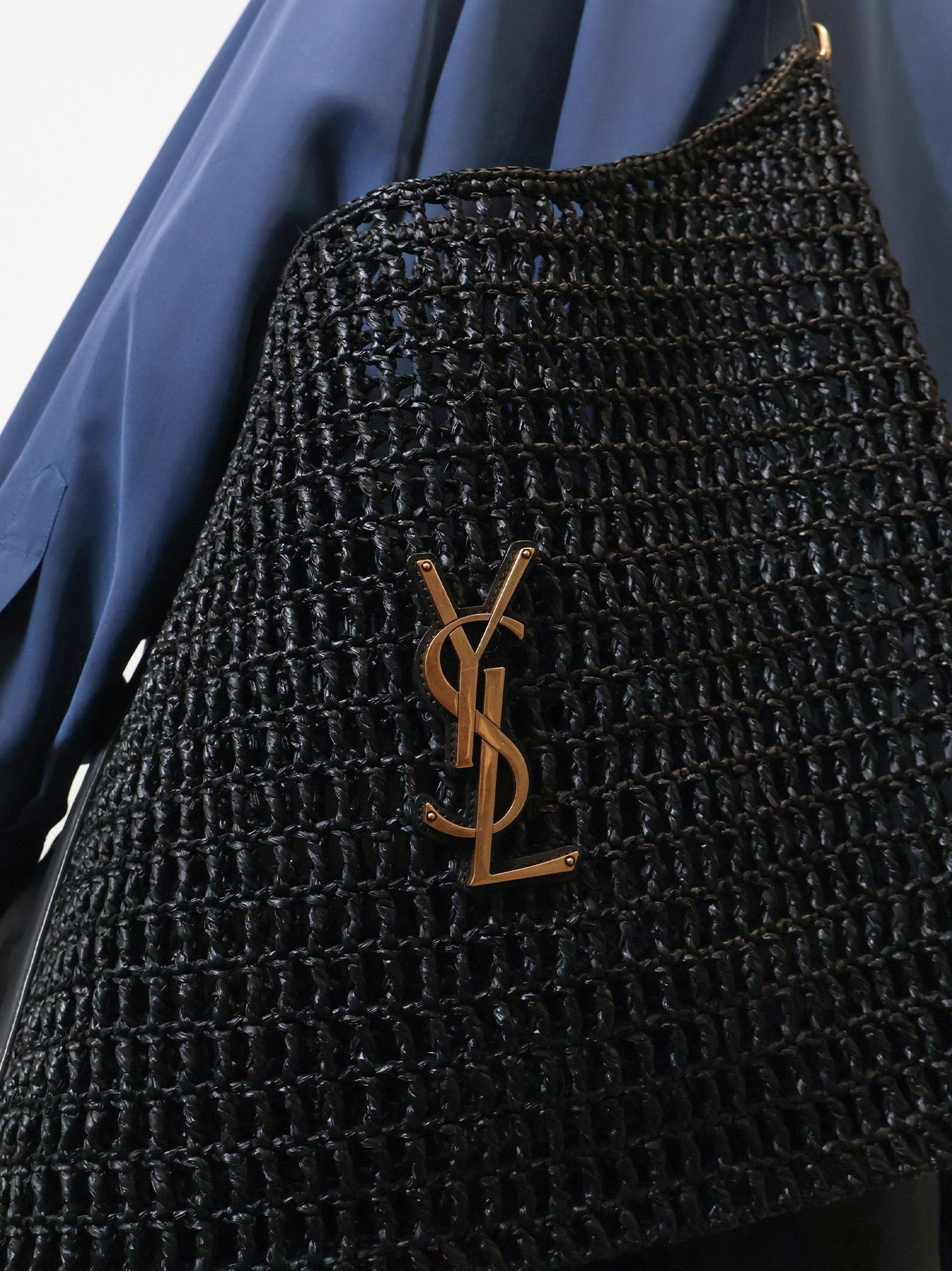 Saint Laurent Raffia Shoulder Bag