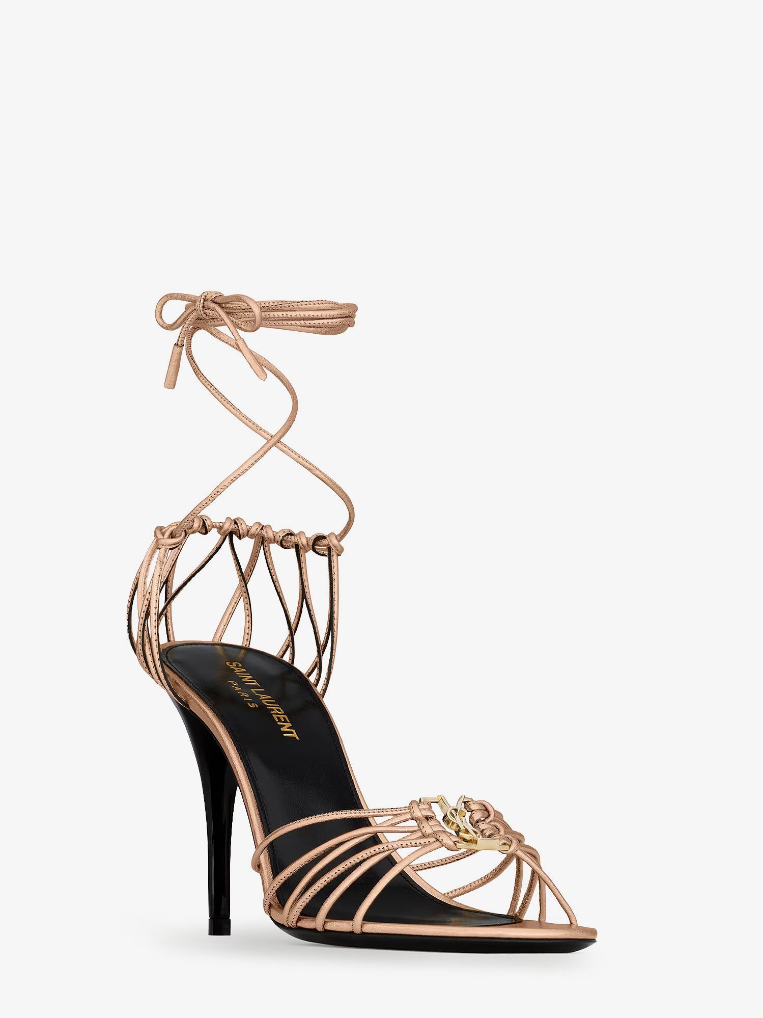 Saint Laurent Babylone 90 Leather Sandals
