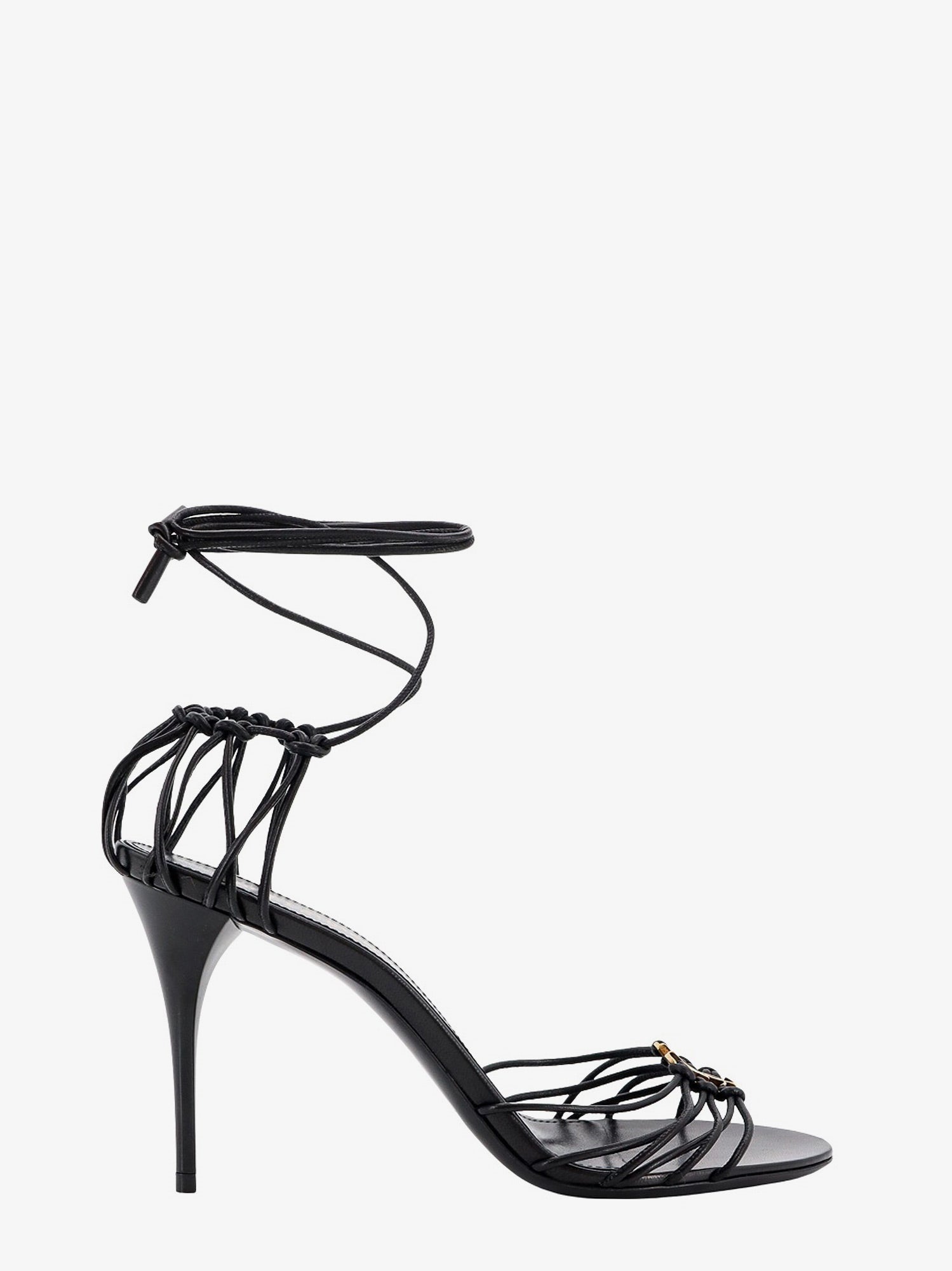 Saint Laurent Babylone 90 Leather Sandals
