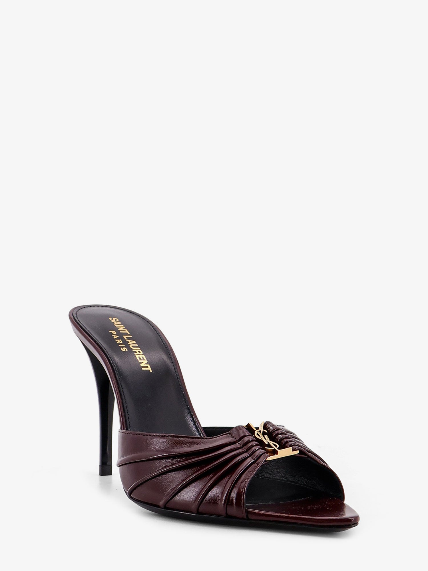 Saint Laurent Babylone 90 Leather Sandals