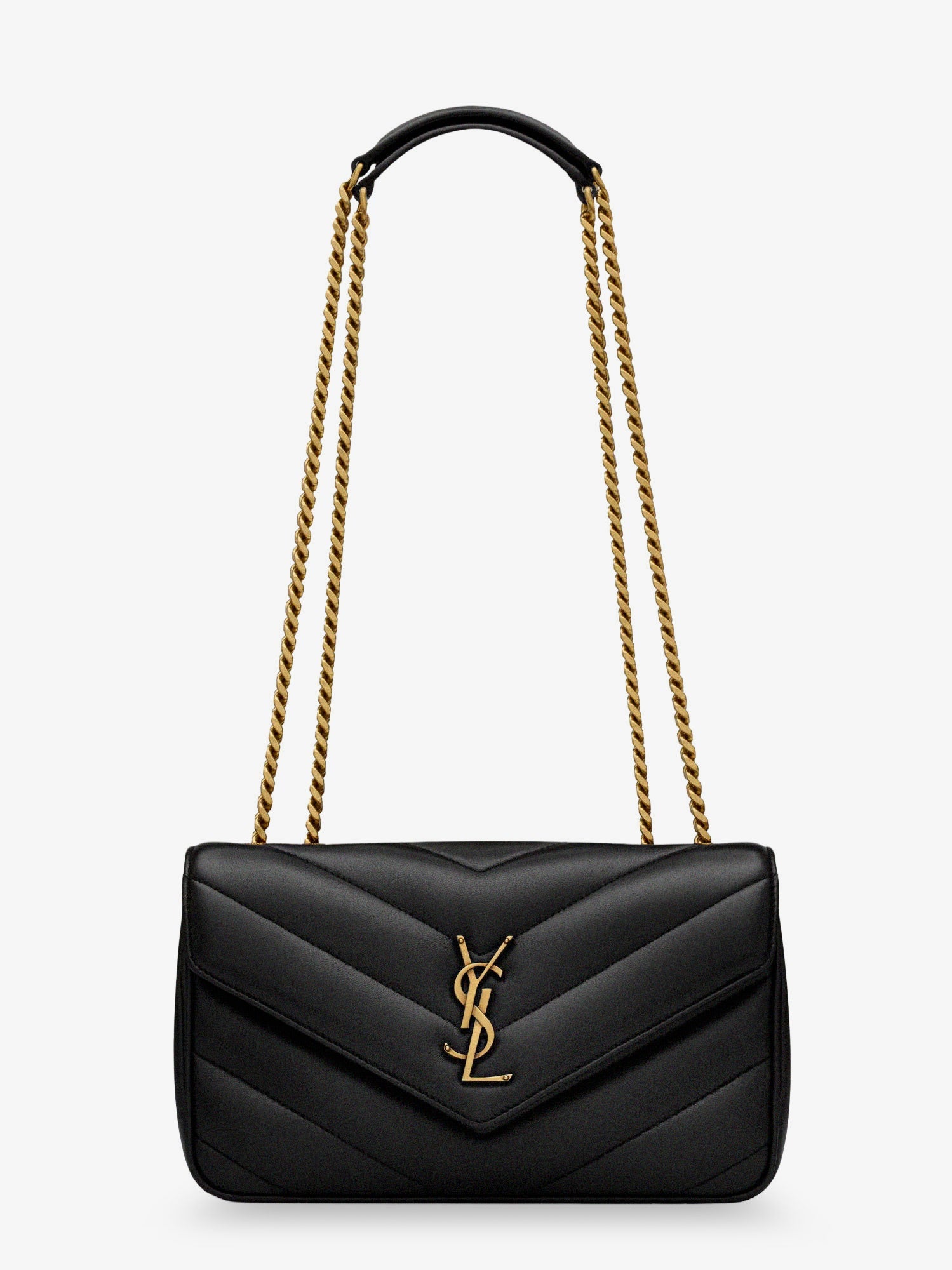 Saint Laurent Loulou Small Matelassé Leather Shoulder Bag