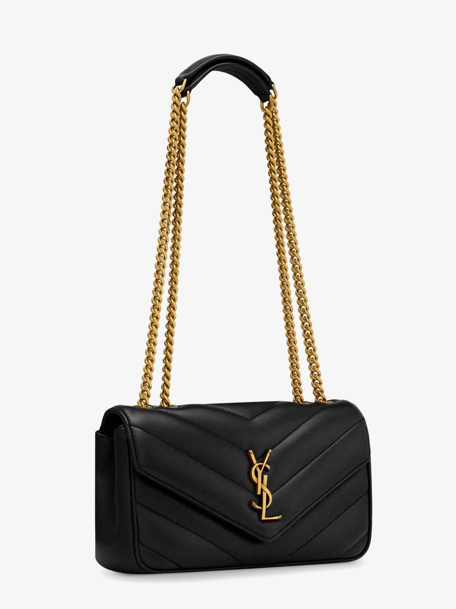 Saint Laurent Loulou Small Matelassé Leather Shoulder Bag
