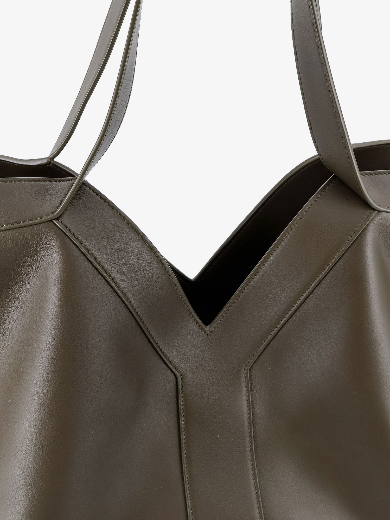 Saint Laurent Tote Y Hammered Leather Shoulder Bag