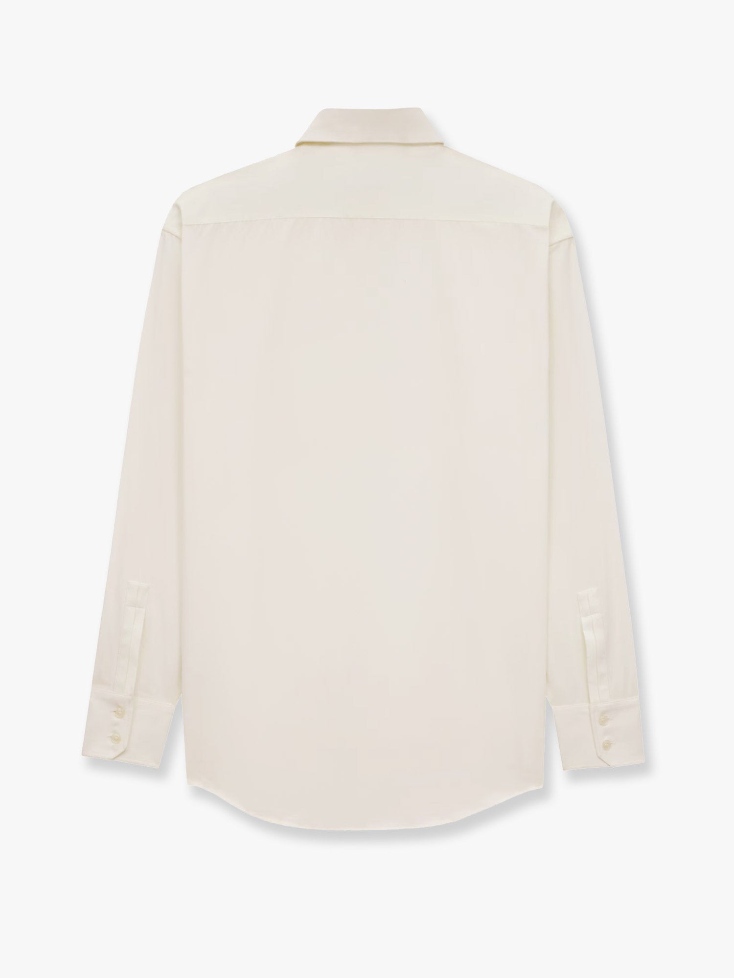Saint Laurent Certified Cotton Shirt With Monogram Embroidery
