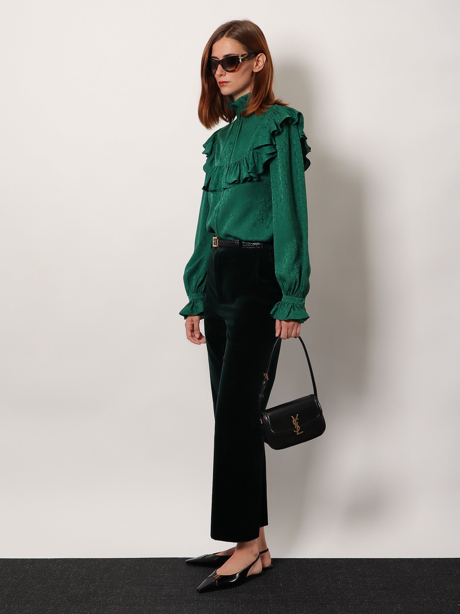 Saint Laurent Solferino Mini Leather Shoulder Bag