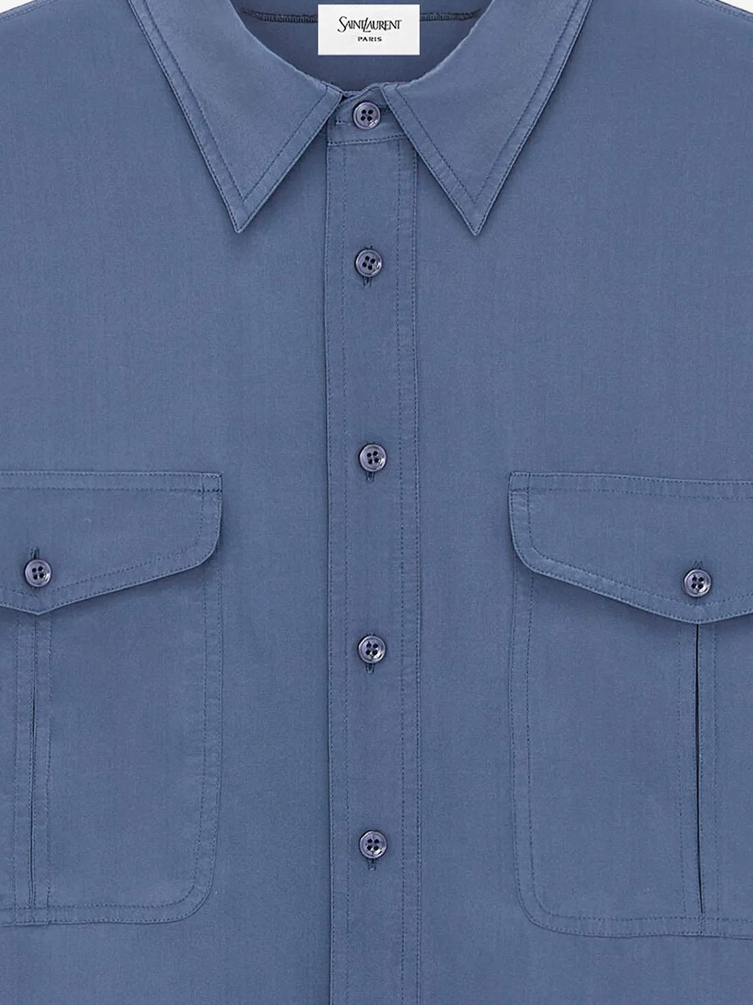 Saint Laurent Certified Viscose And Silk Shirt