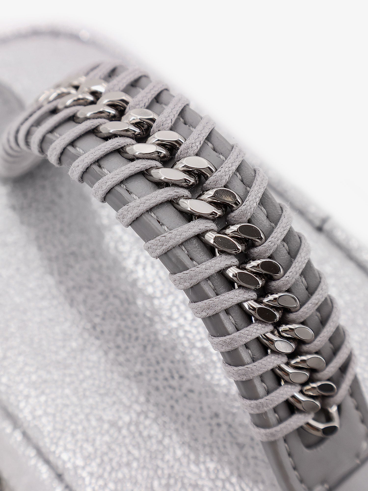 Stella Mccartney Vanity Laminated Shaggy Deer Fabric Crossbody Bag