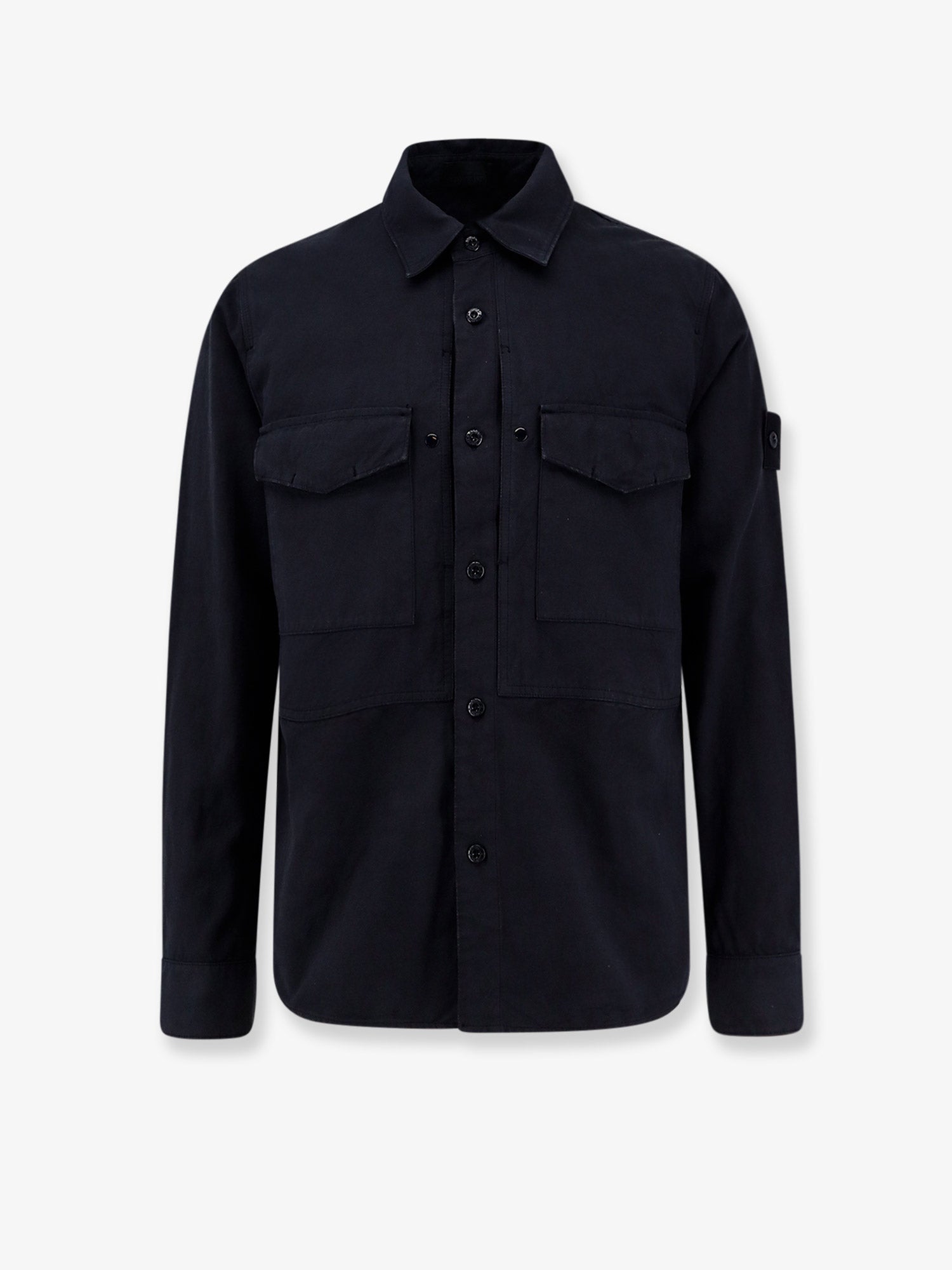 Stone Island Cotton And Linen Shirt