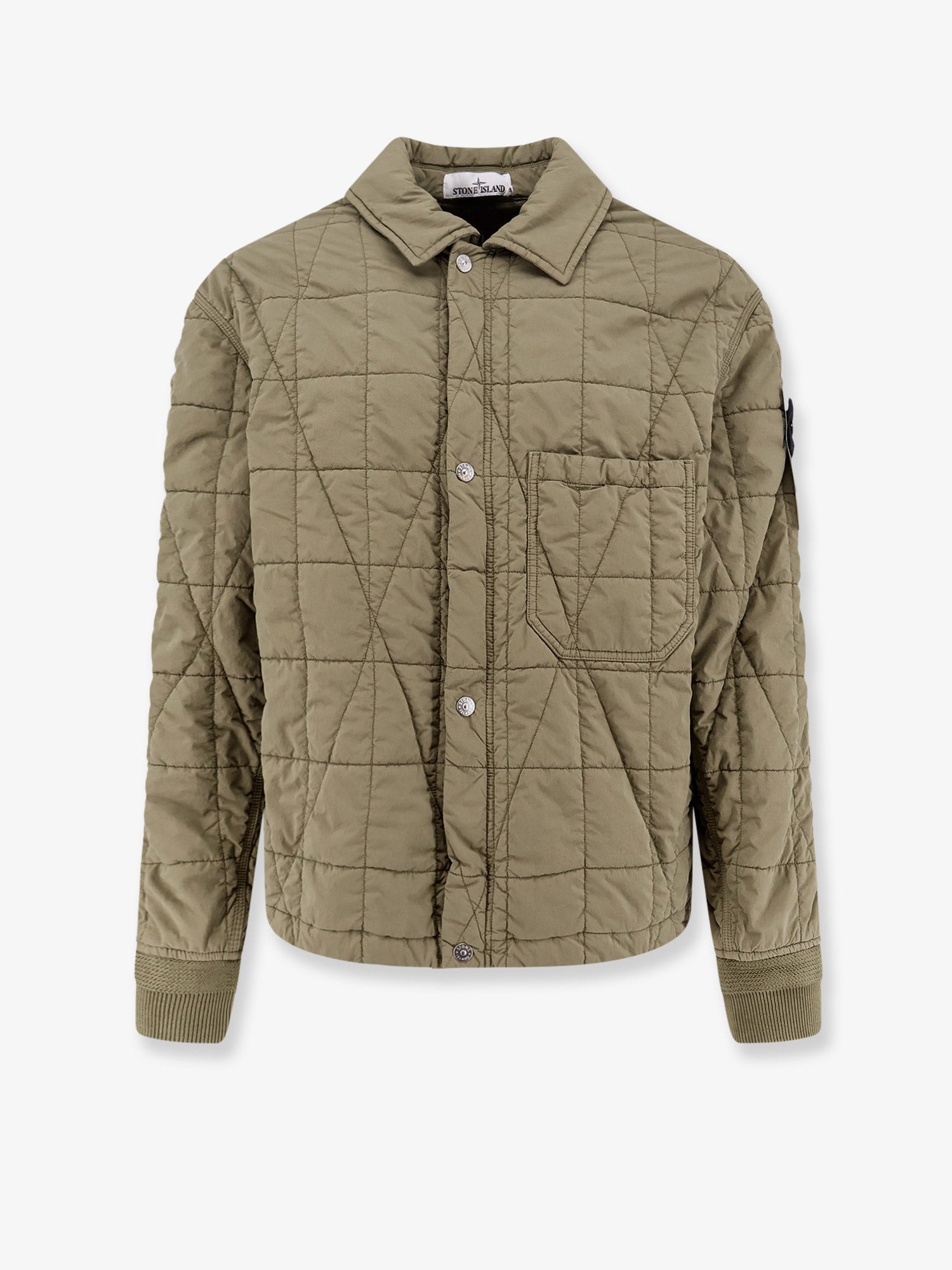 Stone Island Cotton Nylon Tela Quilted-tc Jacket