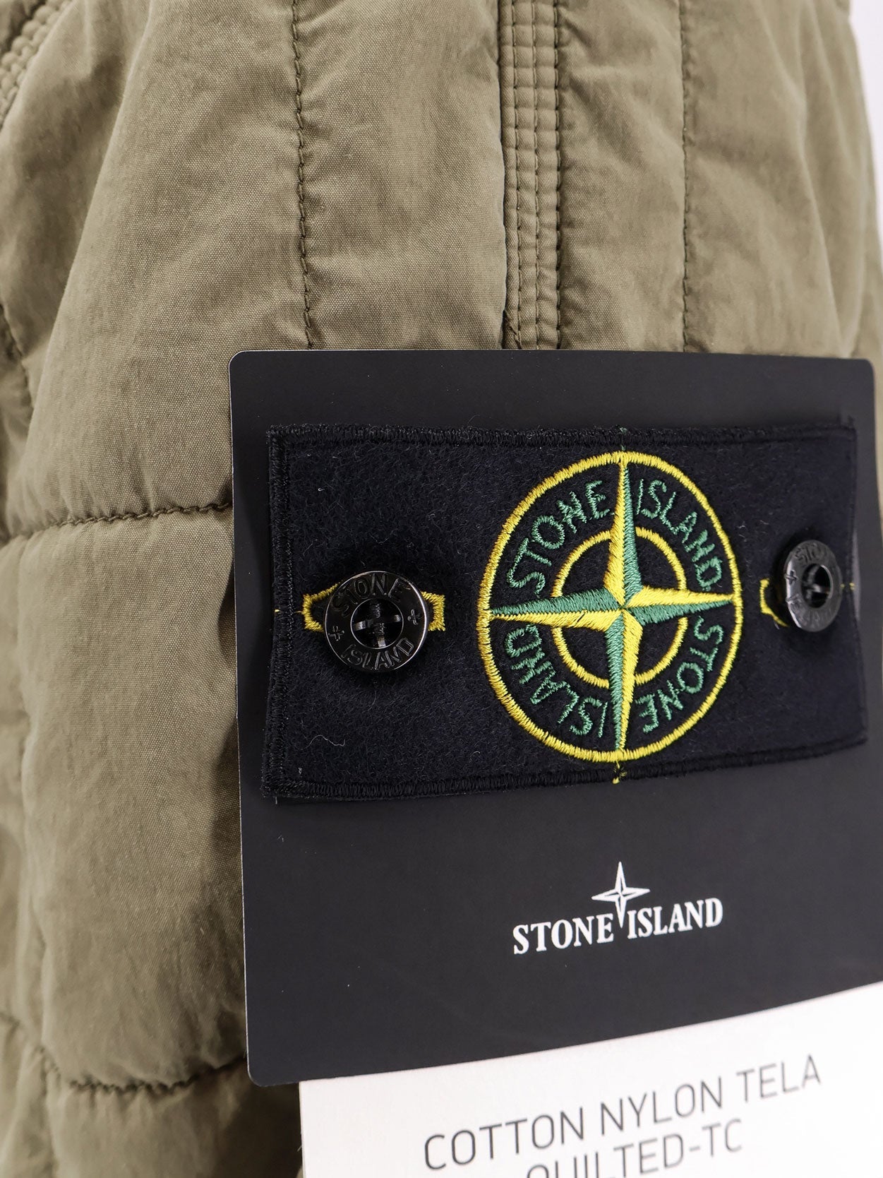 Stone Island Cotton Nylon Tela Quilted-tc Jacket