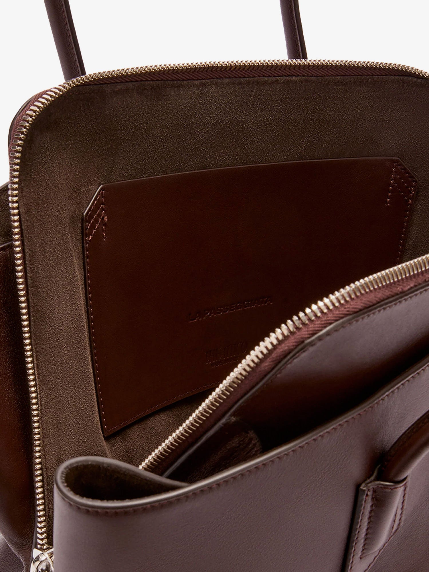 The Attico La Passeggiata Leather Shoulder Bag