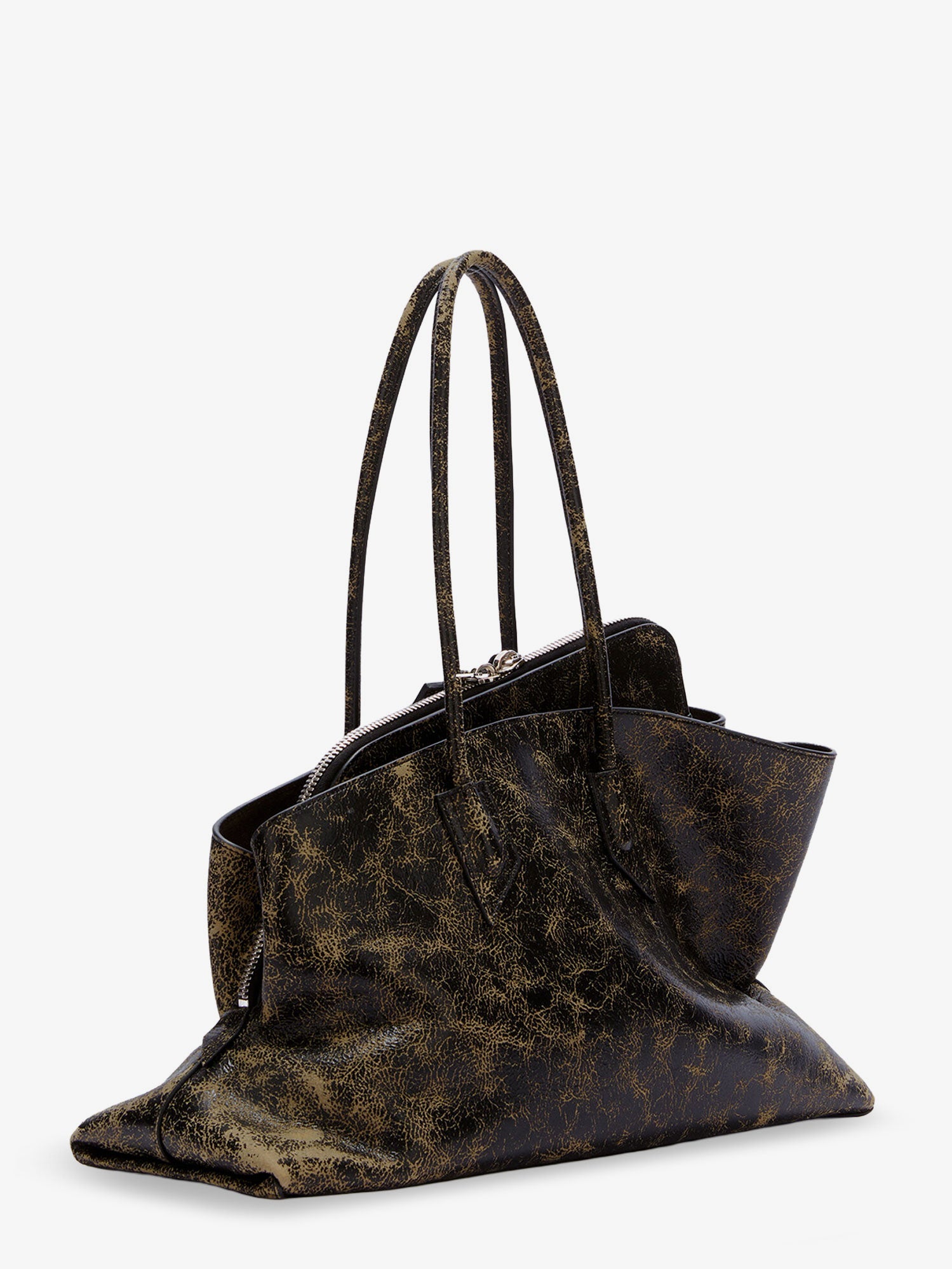 The Attico La Passeggiata Leather Shoulder Bag