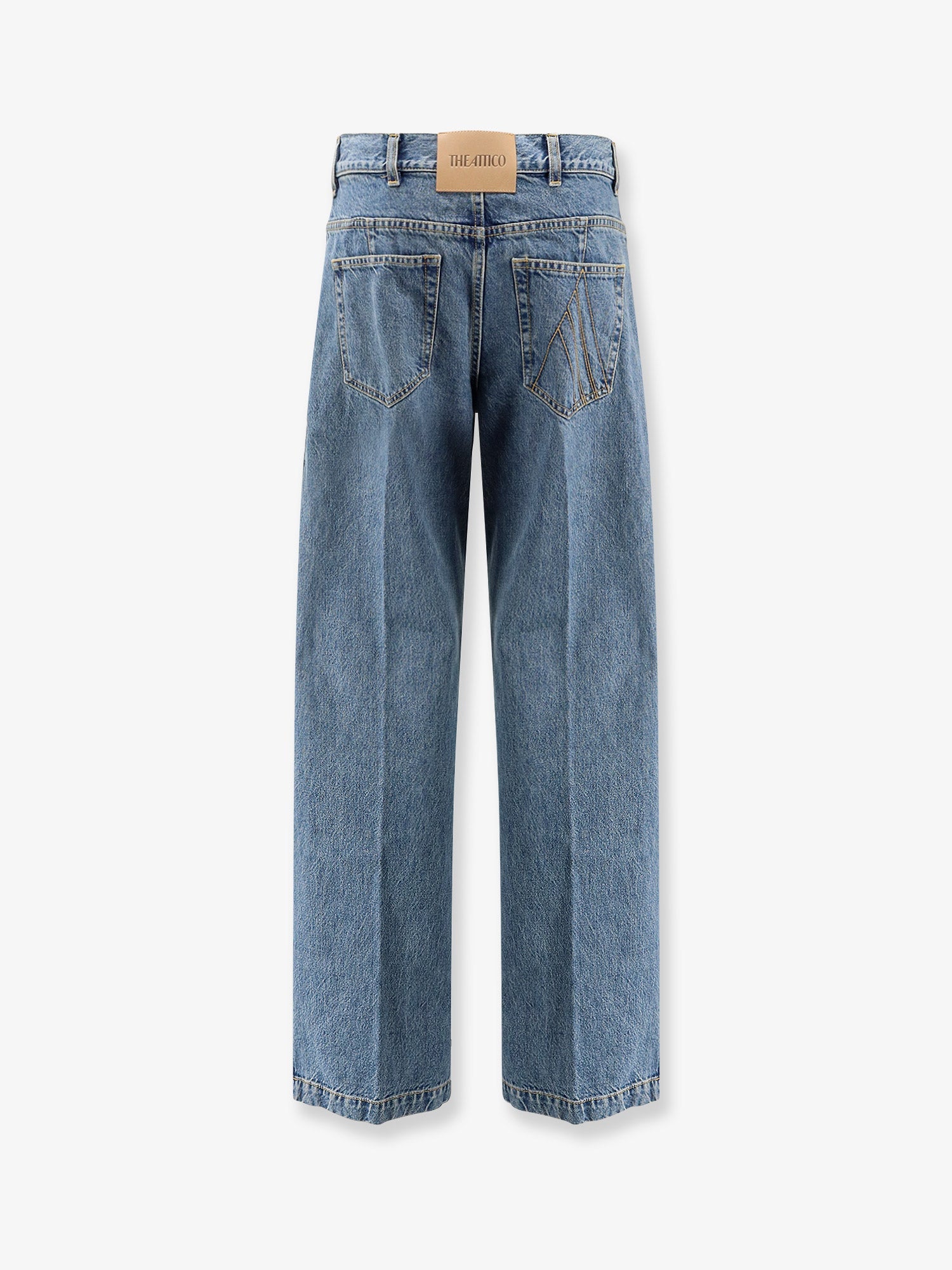 The Attico Jeans With Logo Embroidery