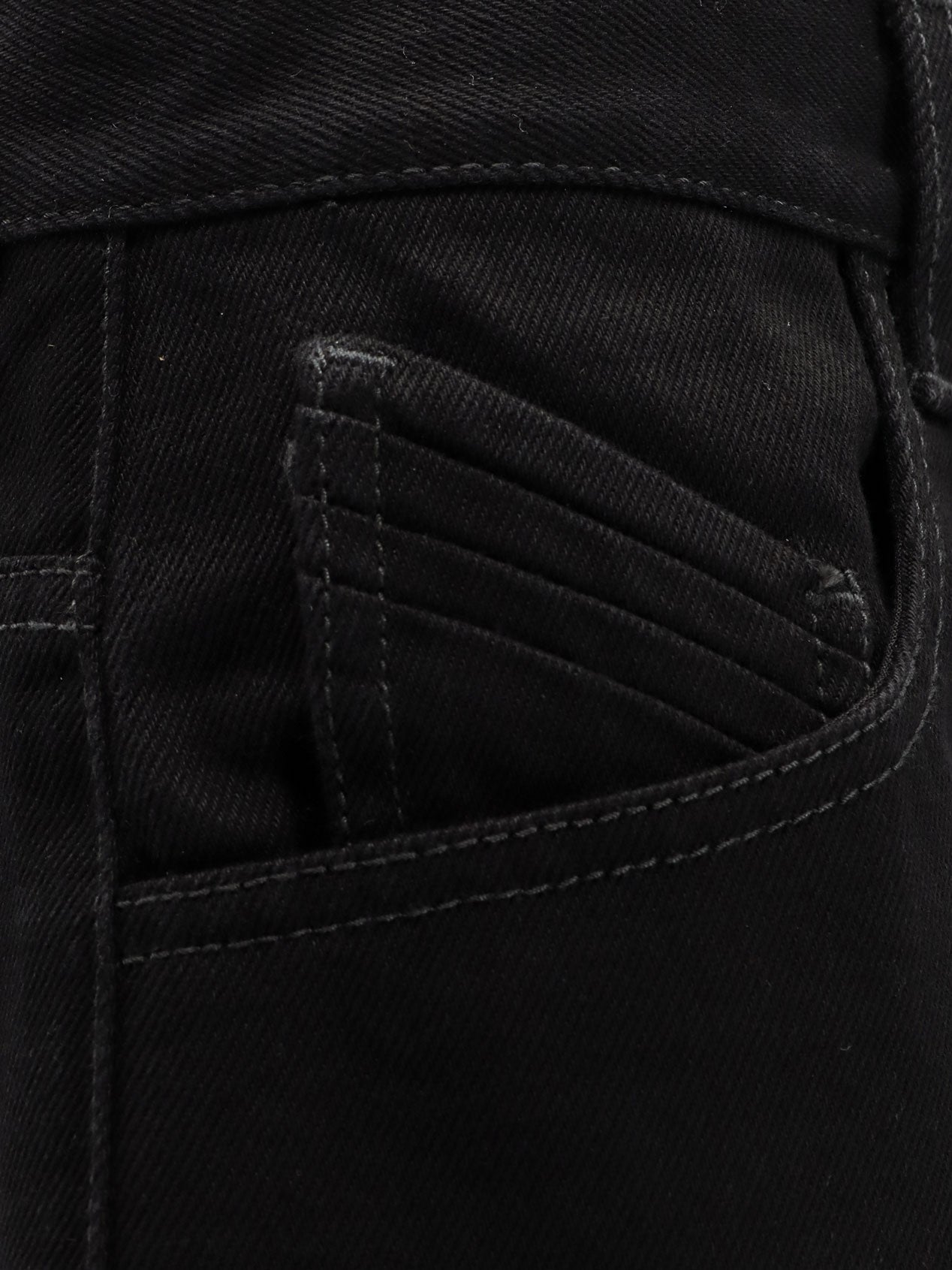 The Attico Black Denim Trousers