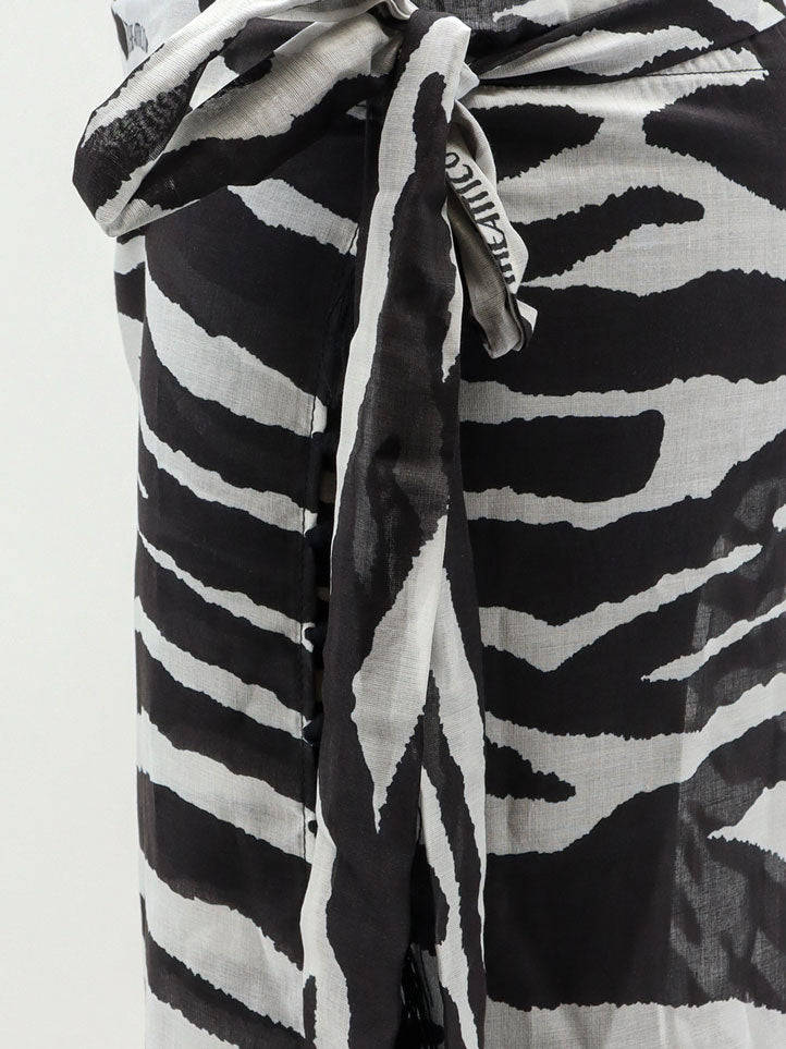 The Attico Pareo Cotton Skirt