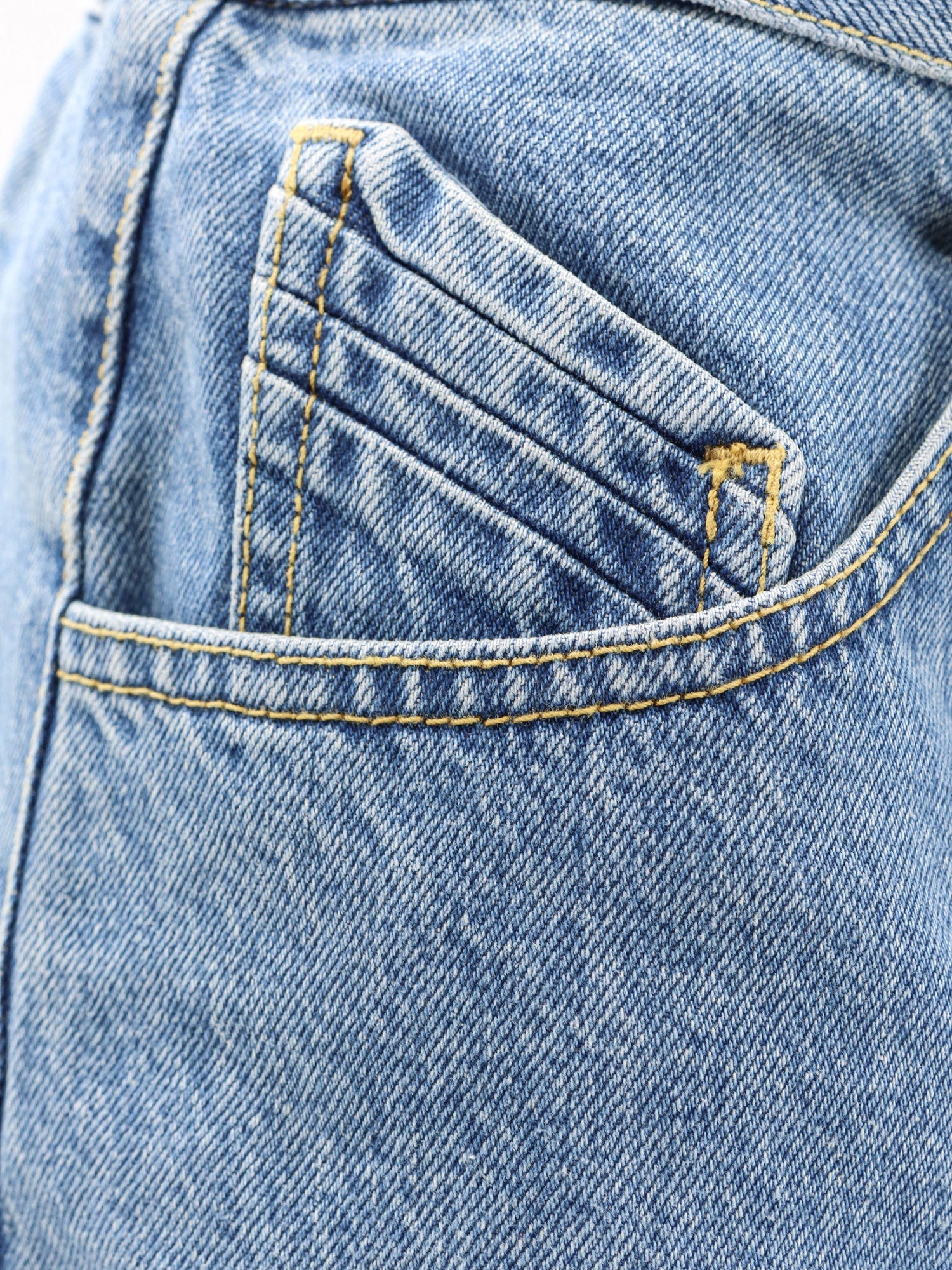 The Attico Denim Skirt With Belt