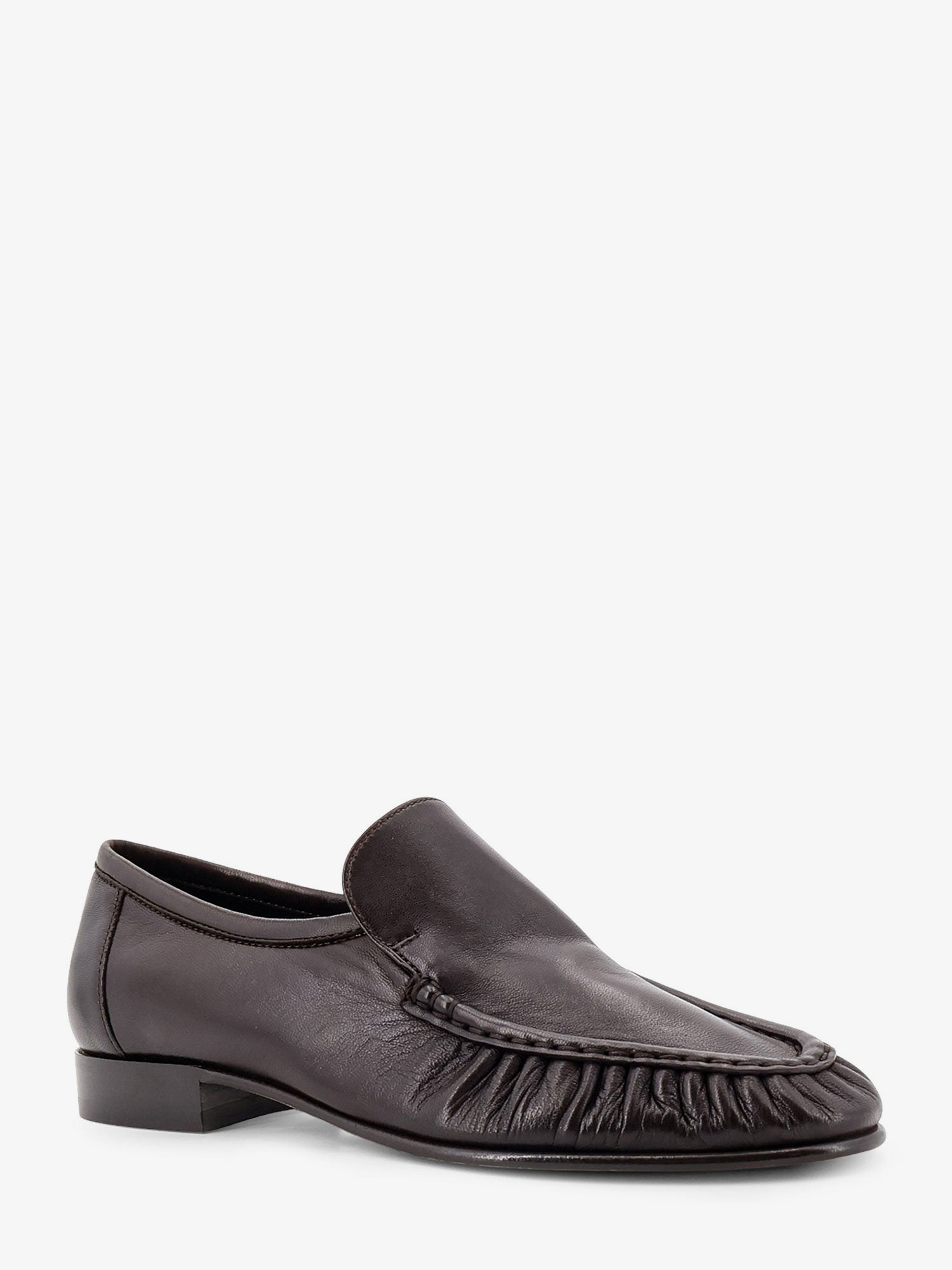 The Row Soft Mocassin Two Leather Loafers