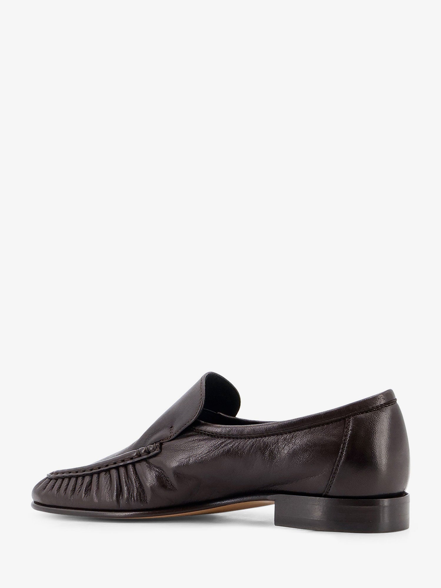 The Row Soft Mocassin Two Leather Loafers