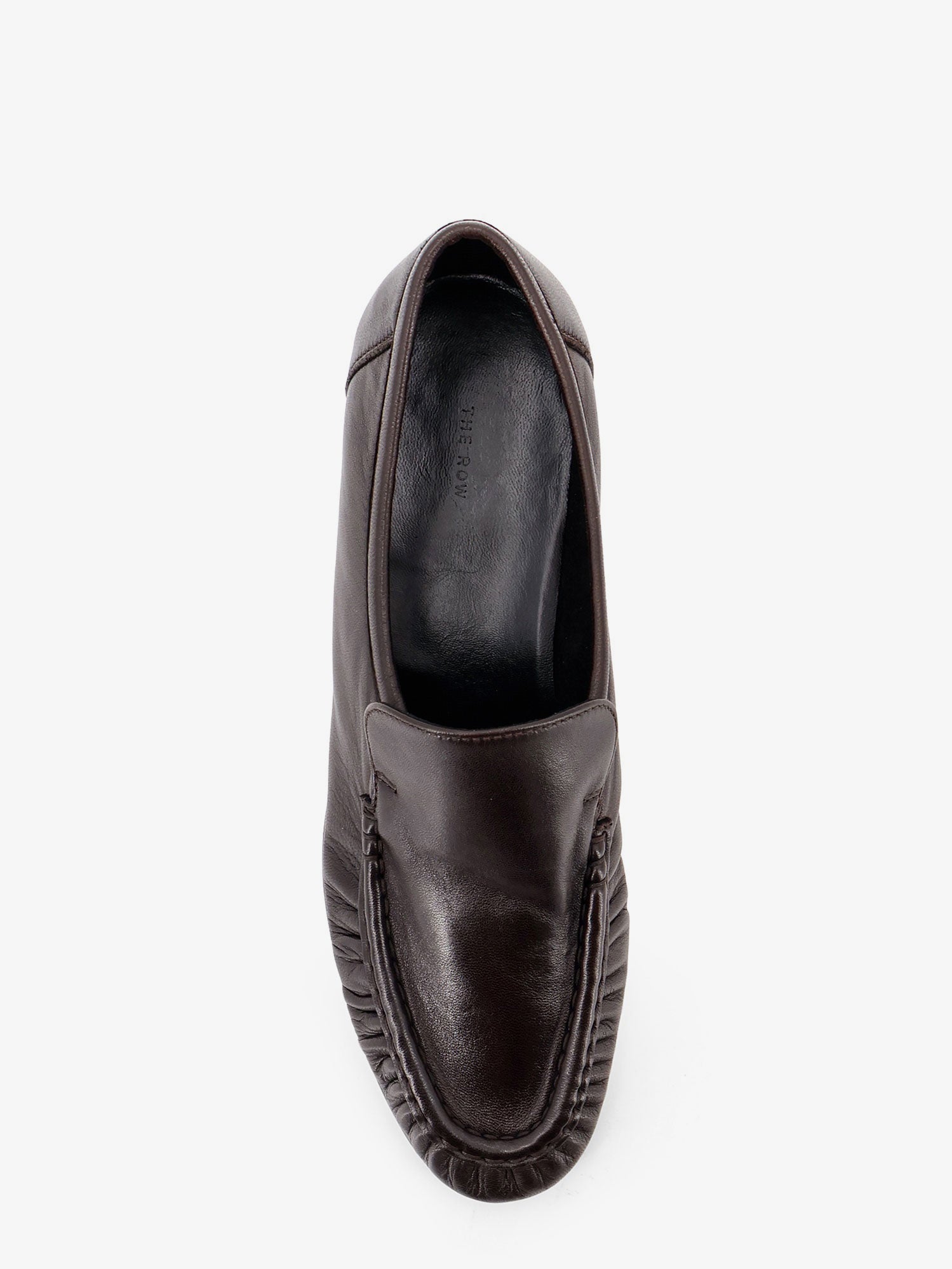 The Row Soft Mocassin Two Leather Loafers