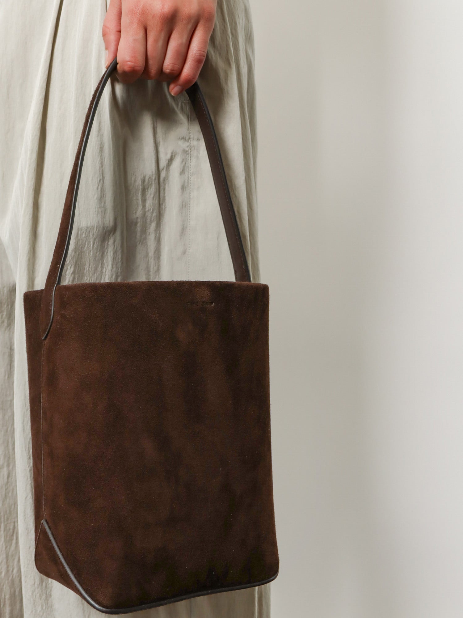 The Row N/s Park Tote Edge Suede Shoulder Bag