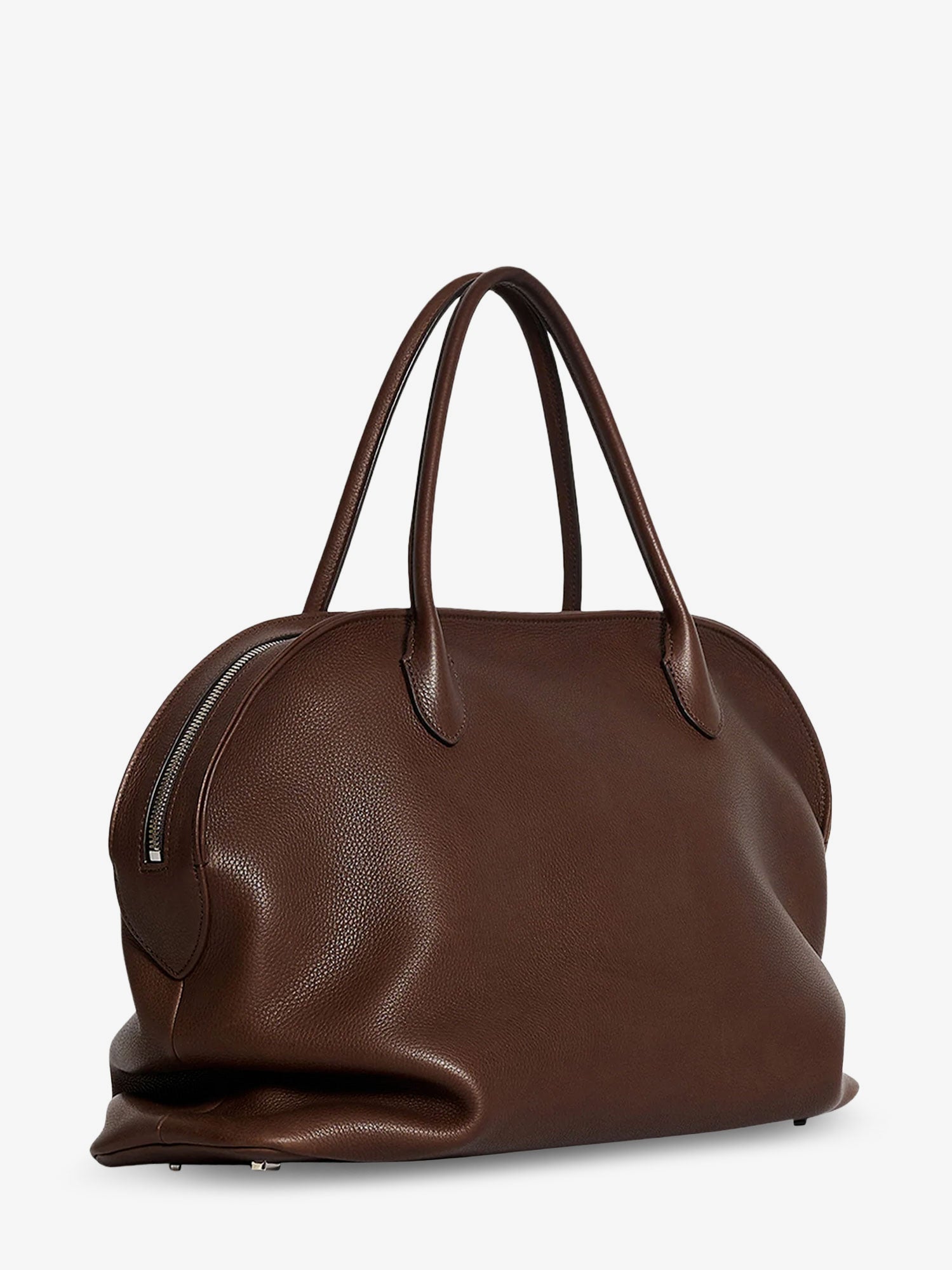 The Row Agnes 15 Hammered Saddle Leather Handbag