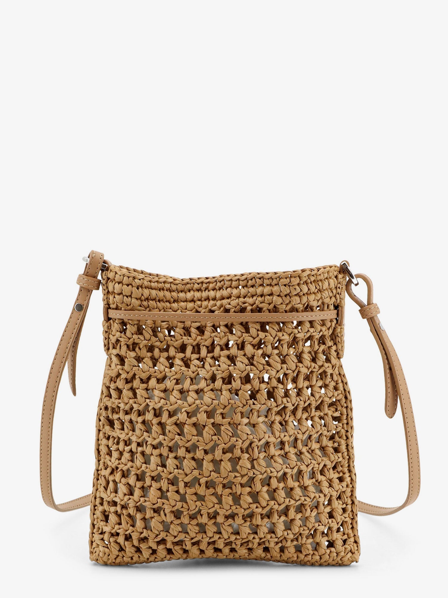 Tod's Raffia Bucket Bag With Crochet Motif